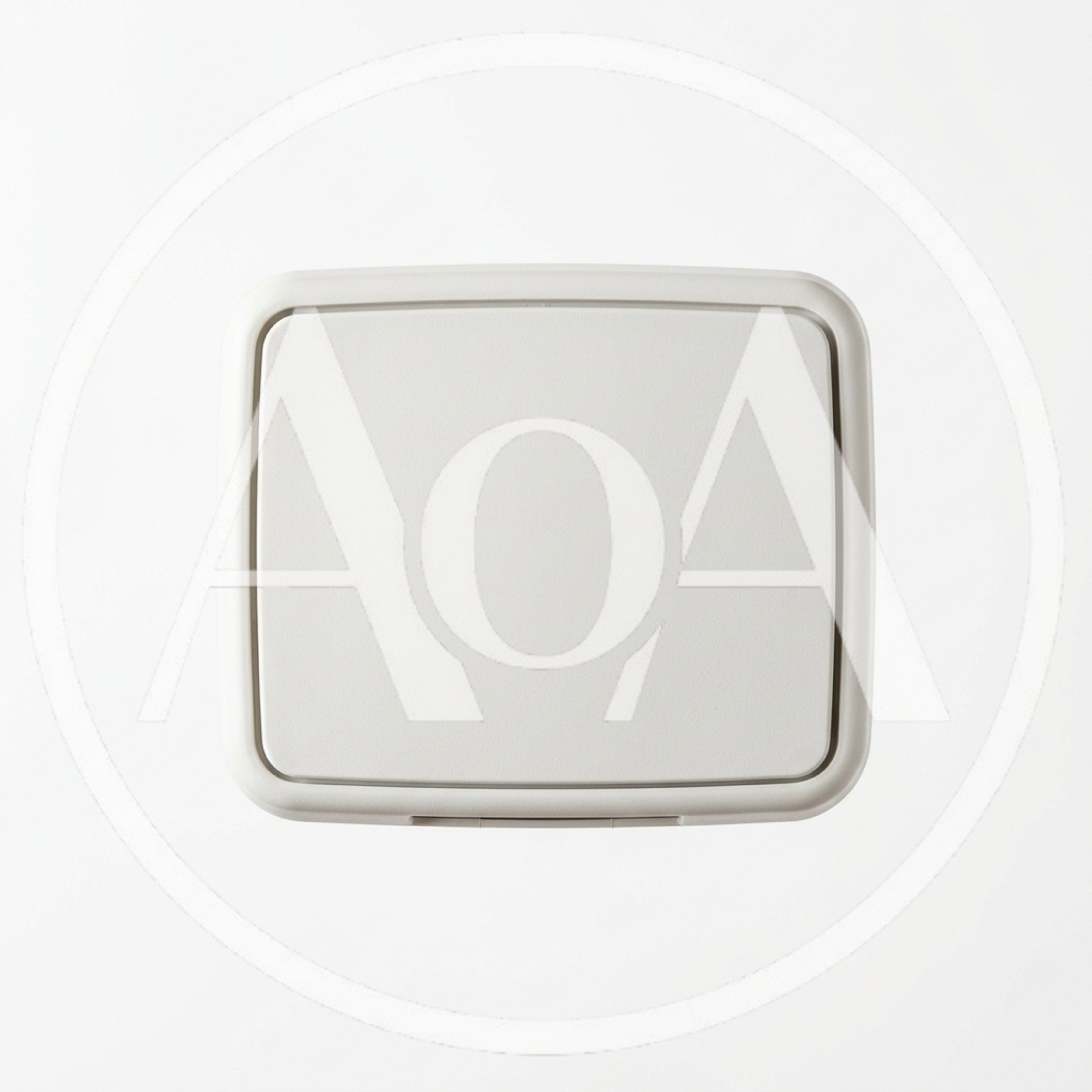 Minimalist White Plastic Light Switch Plate