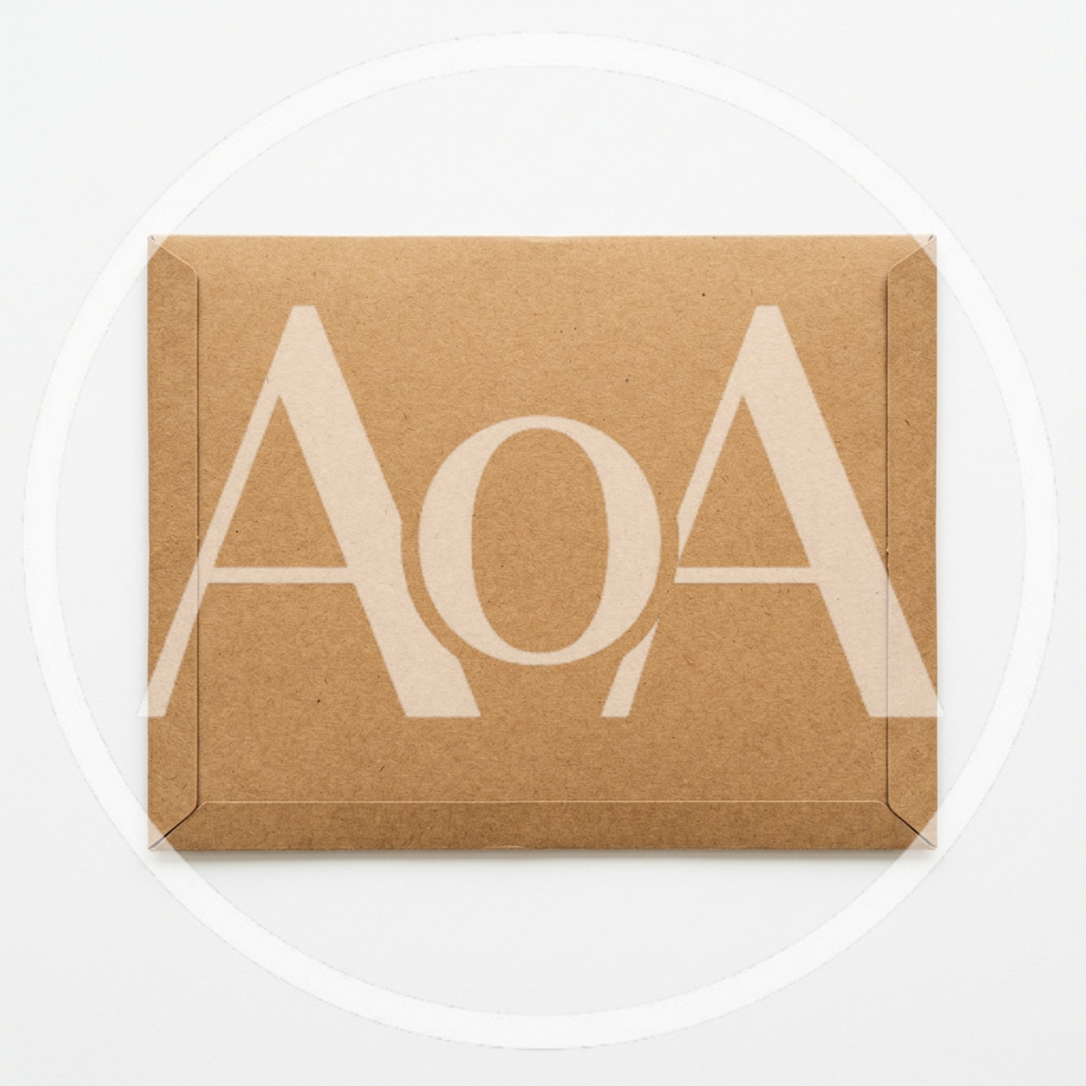 Brown Kraft Paper Envelope On White Background