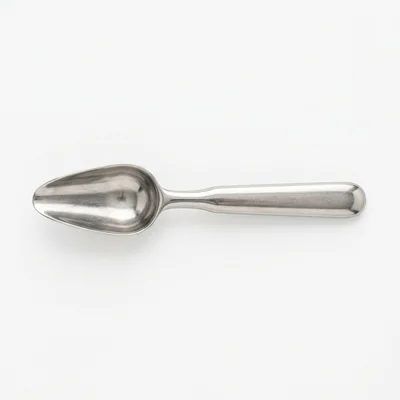 Top Down View Of A Metal Scoop