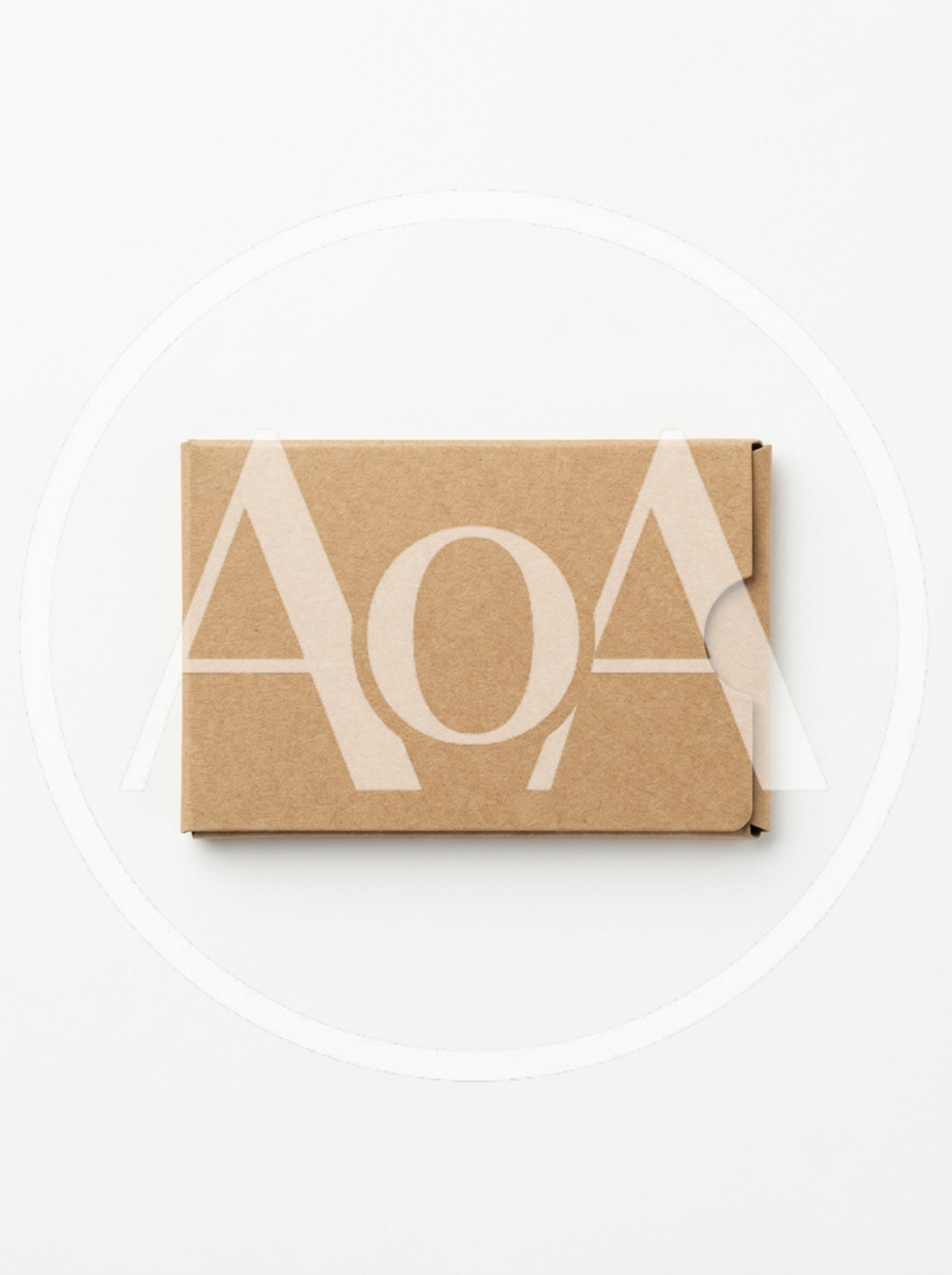 Blank Brown Cardboard Sleeve Box Mockup