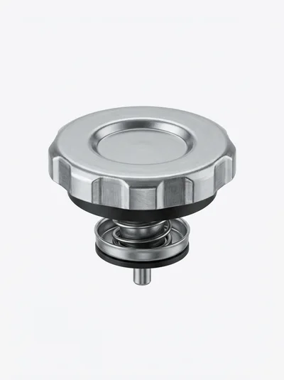 Automotive Radiator Pressure Cap Isolated On White