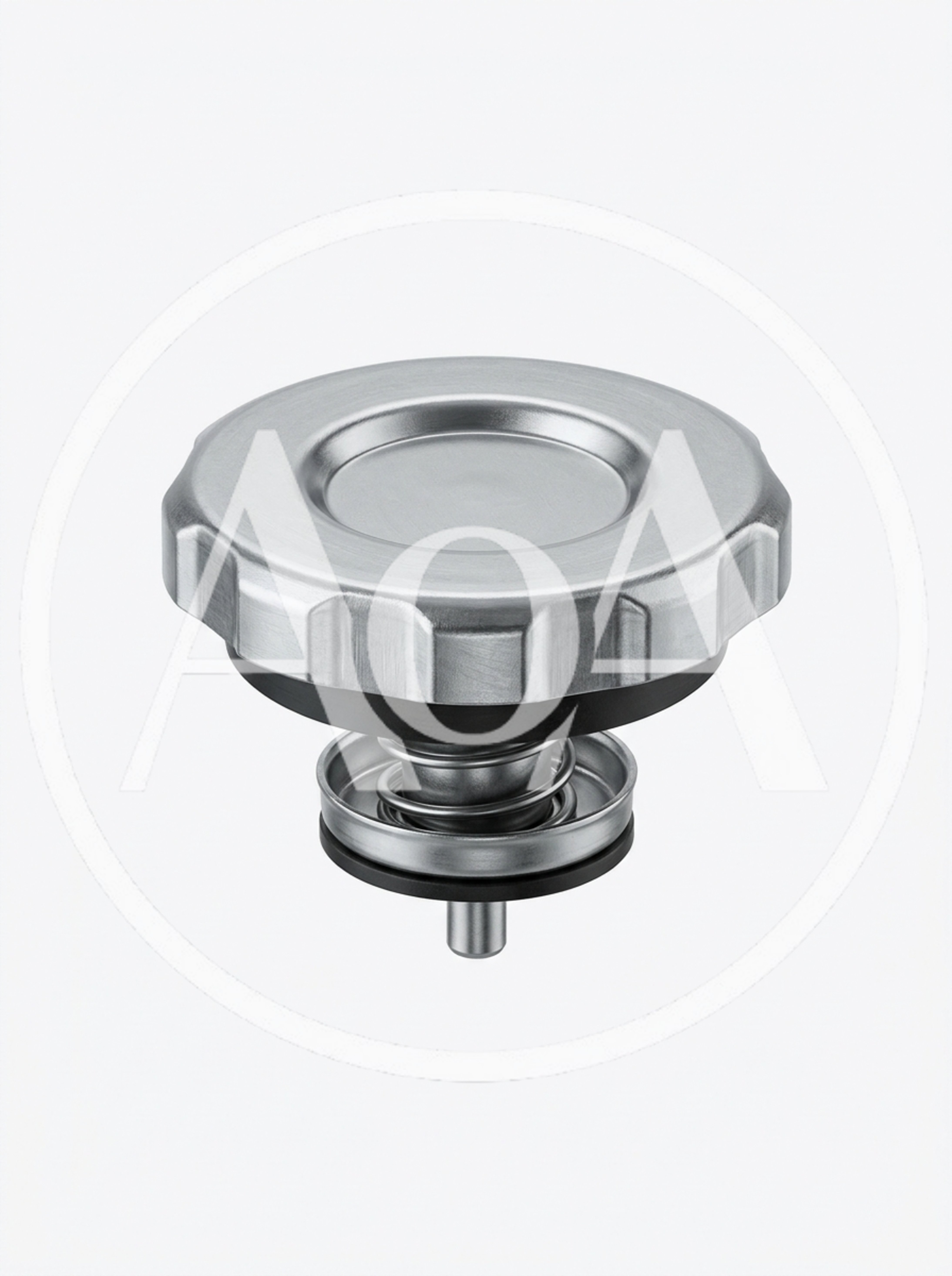 Automotive Radiator Pressure Cap Isolated On White