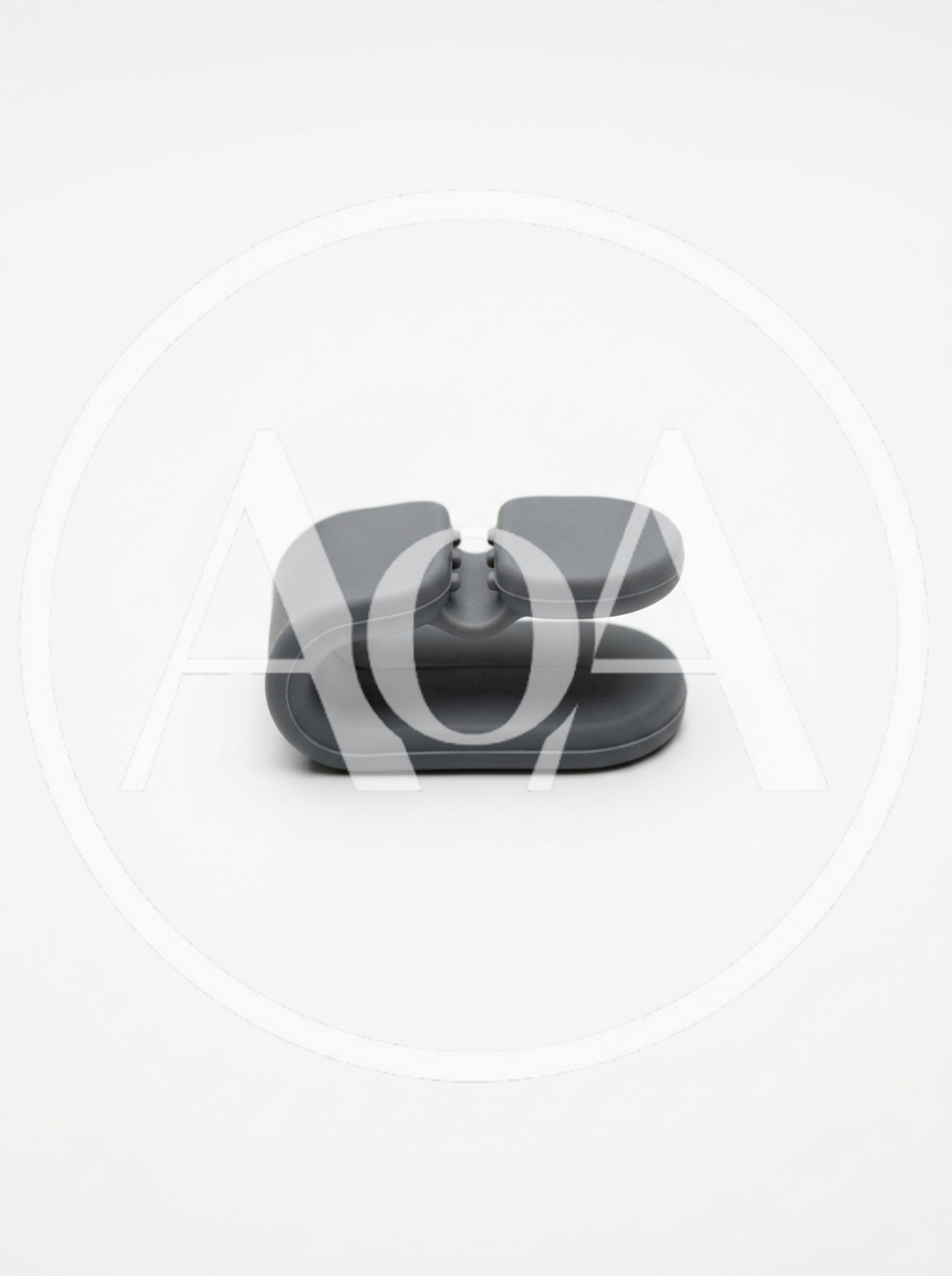 Grey Silicone Cable Organizer Clip