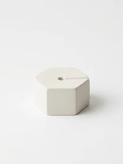 Minimalist Hexagonal Concrete Incense Holder