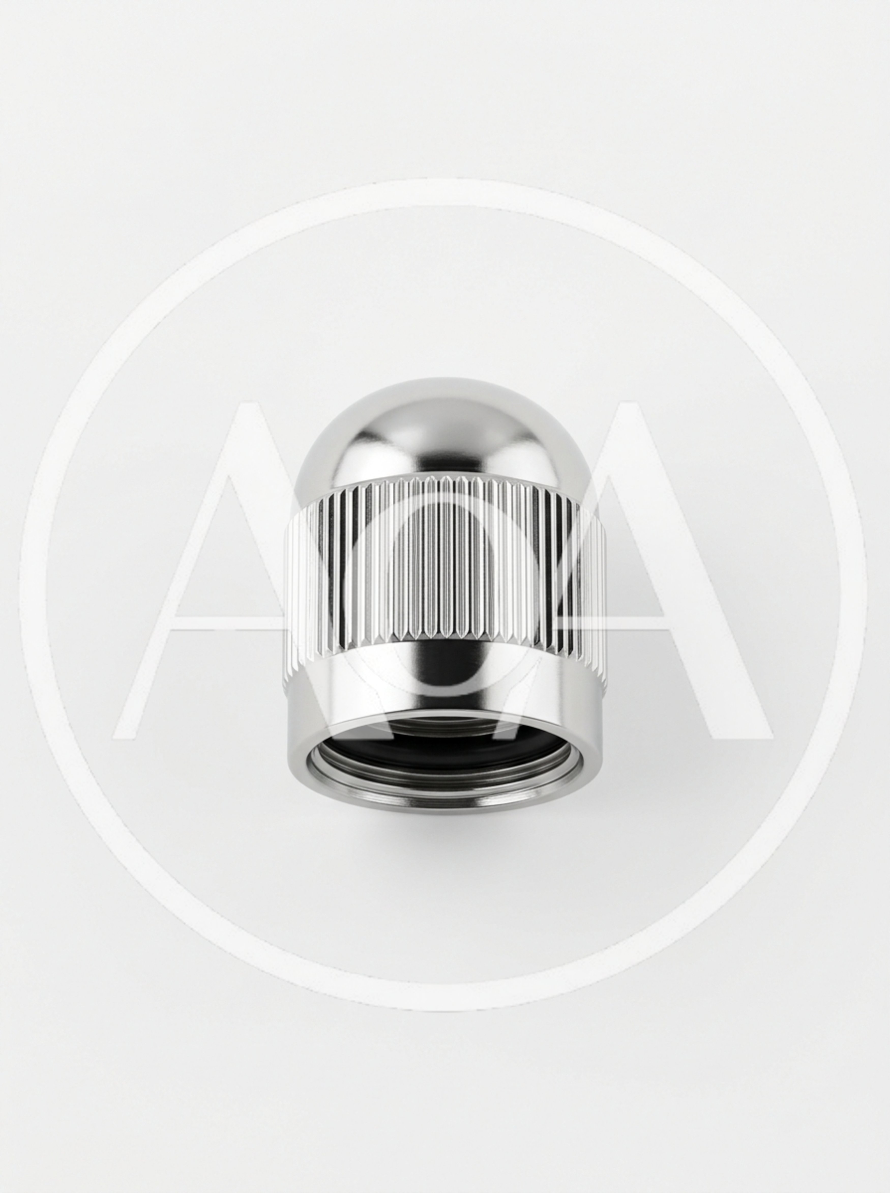 Close Up Of A Metallic Valve Cap