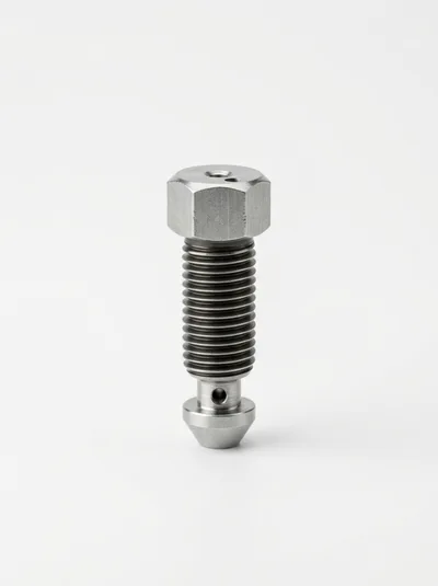 Stainless Steel Banjo Bolt With Threaded Shank