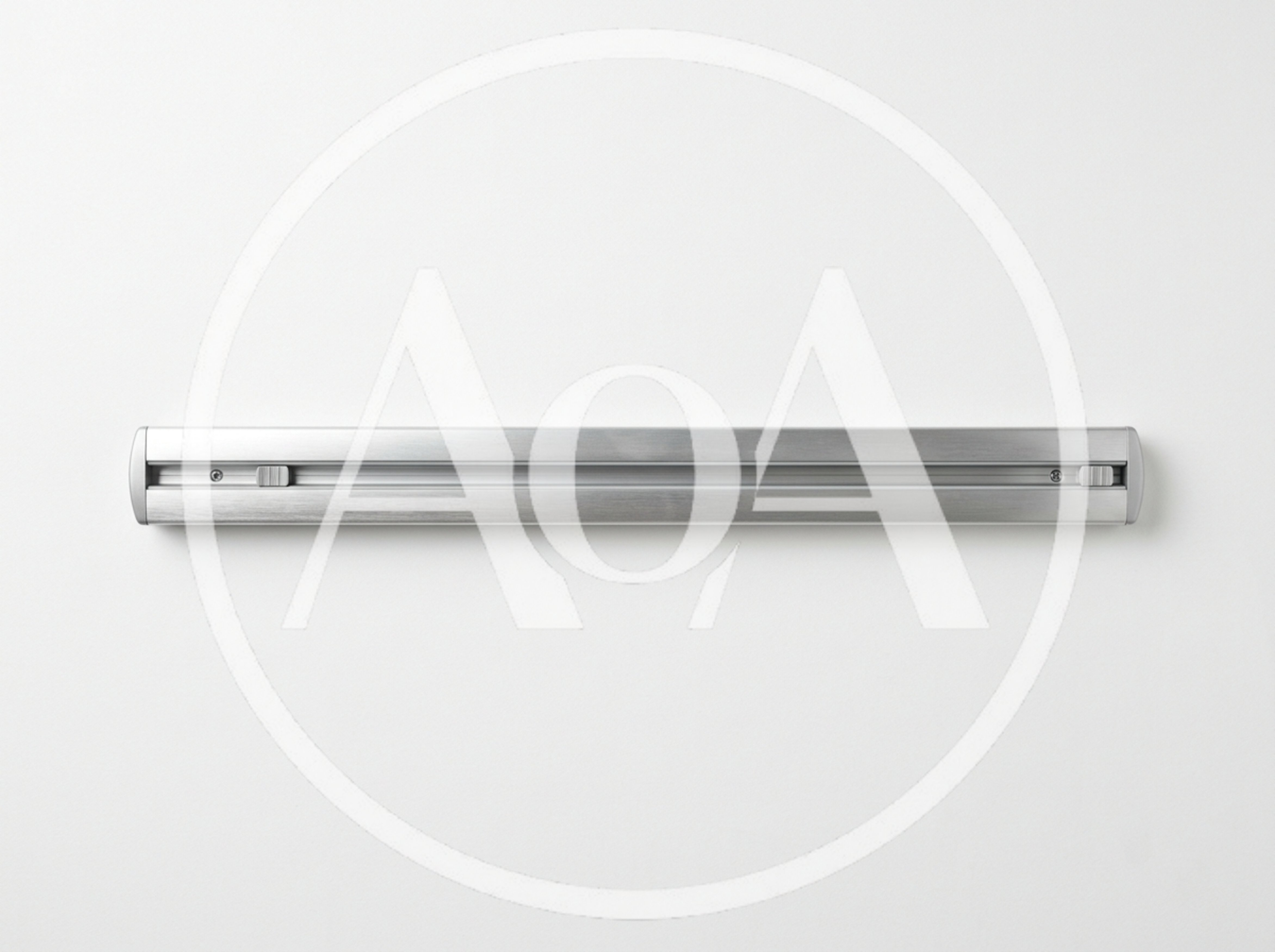 Silver Metal Wall Mounted Display Rail