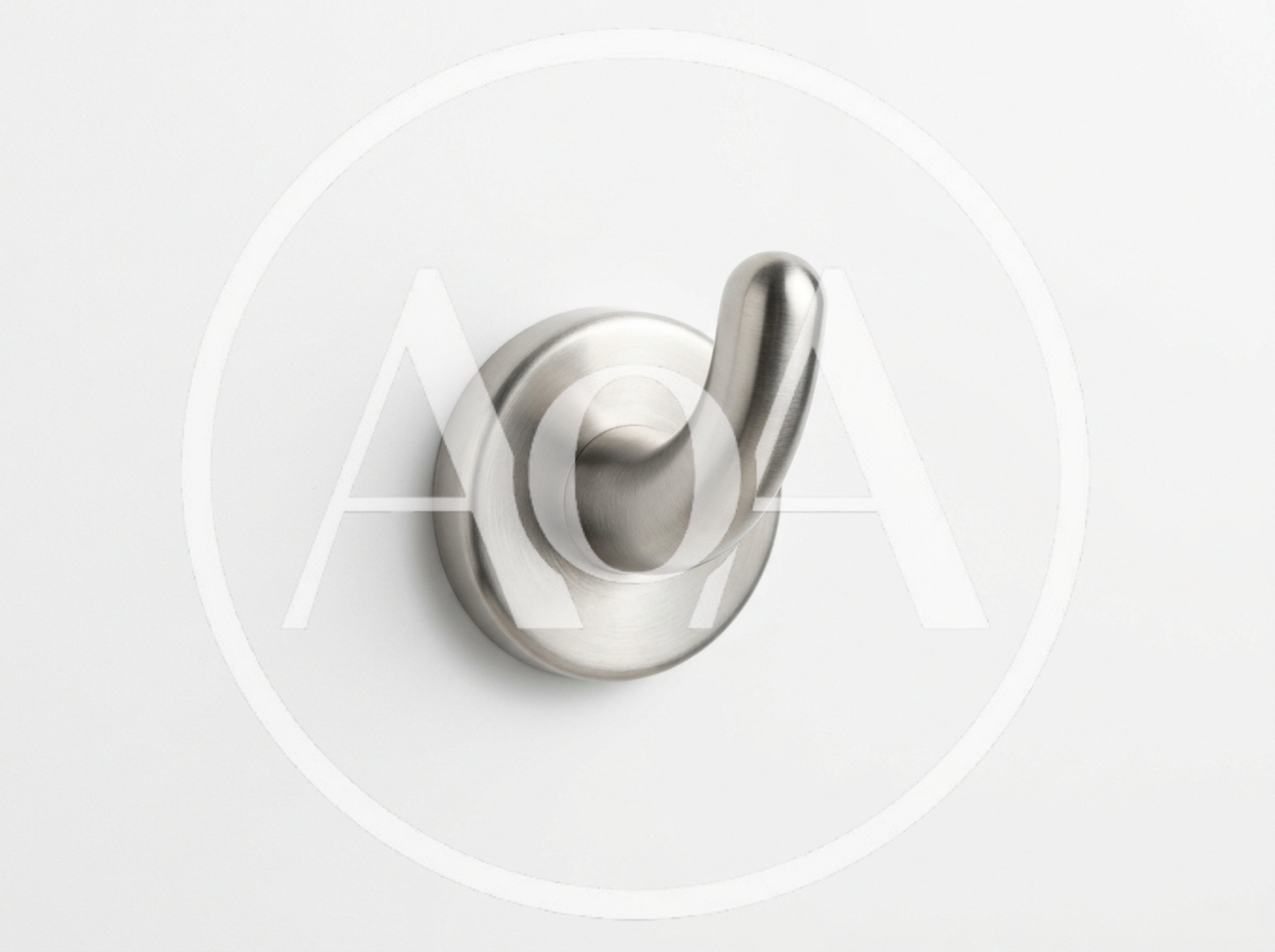 Brushed Nickel Wall Mounted Robe Hook