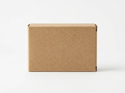 Cardboard Shipping Box Isolated On White Background