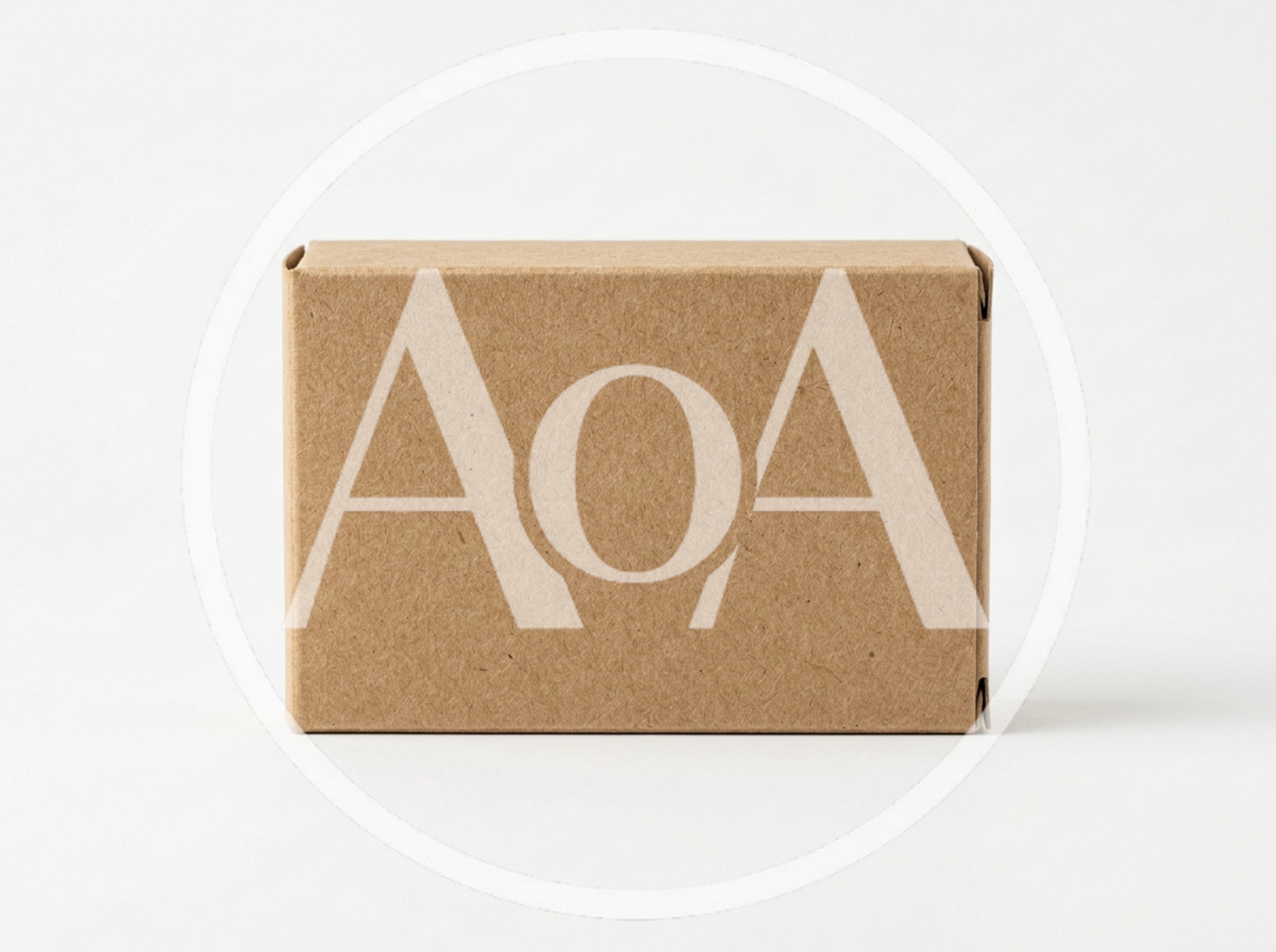 Cardboard Shipping Box Isolated On White Background