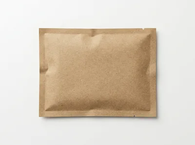 Blank Brown Paper Sachet Mockup