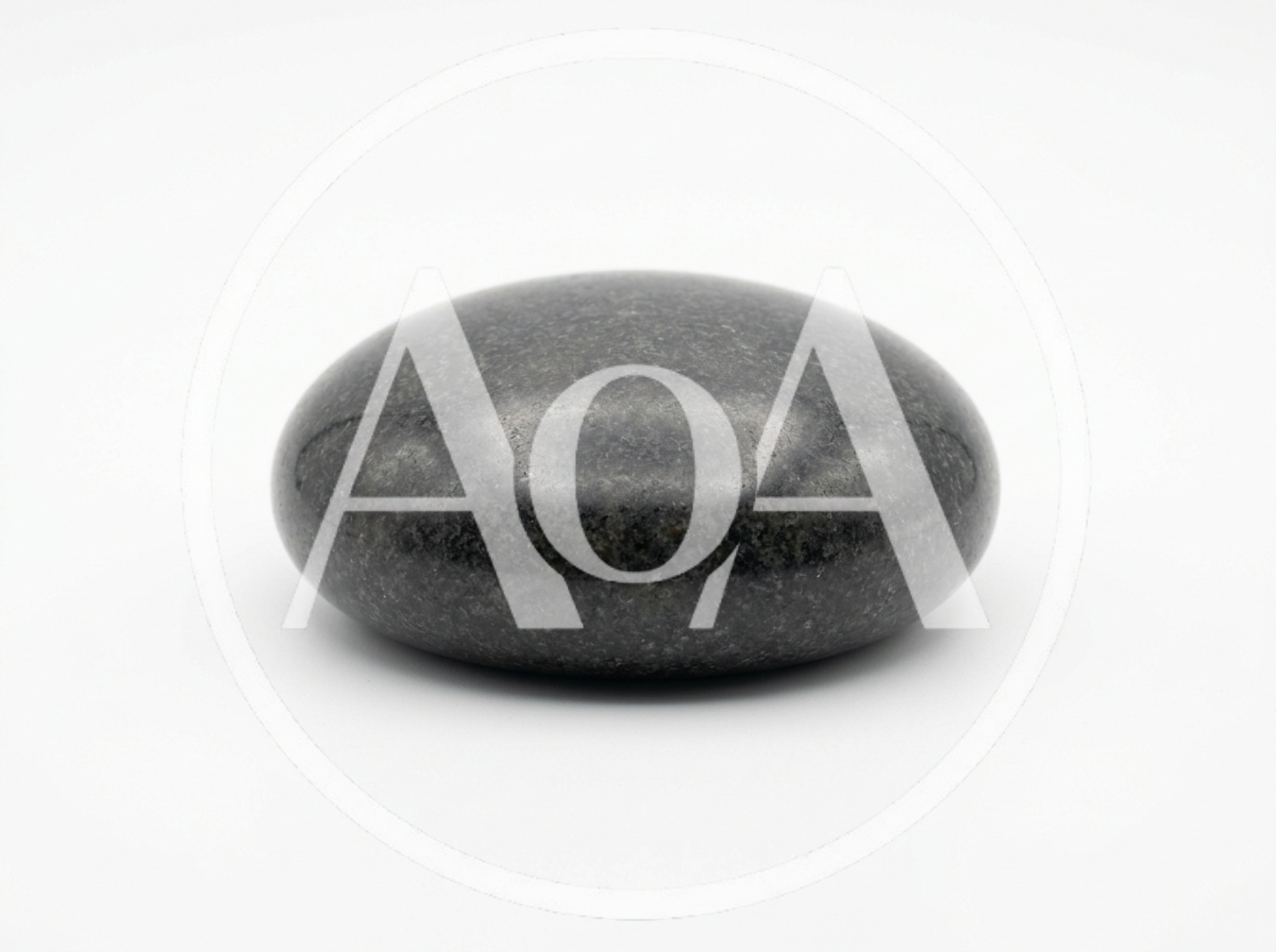 Smooth Polished Dark Grey River Stone