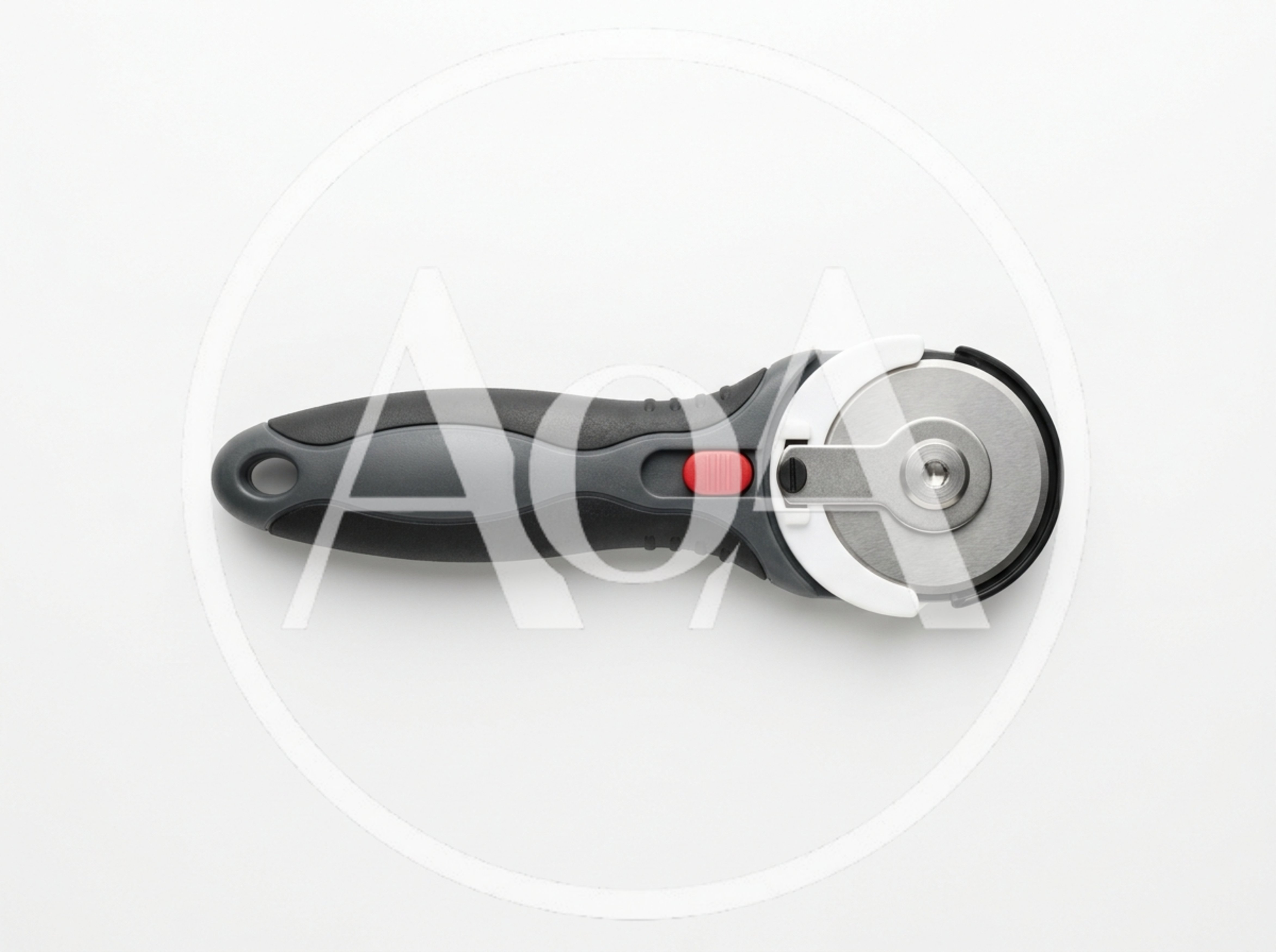 Rotary Fabric Cutter Tool on White Background