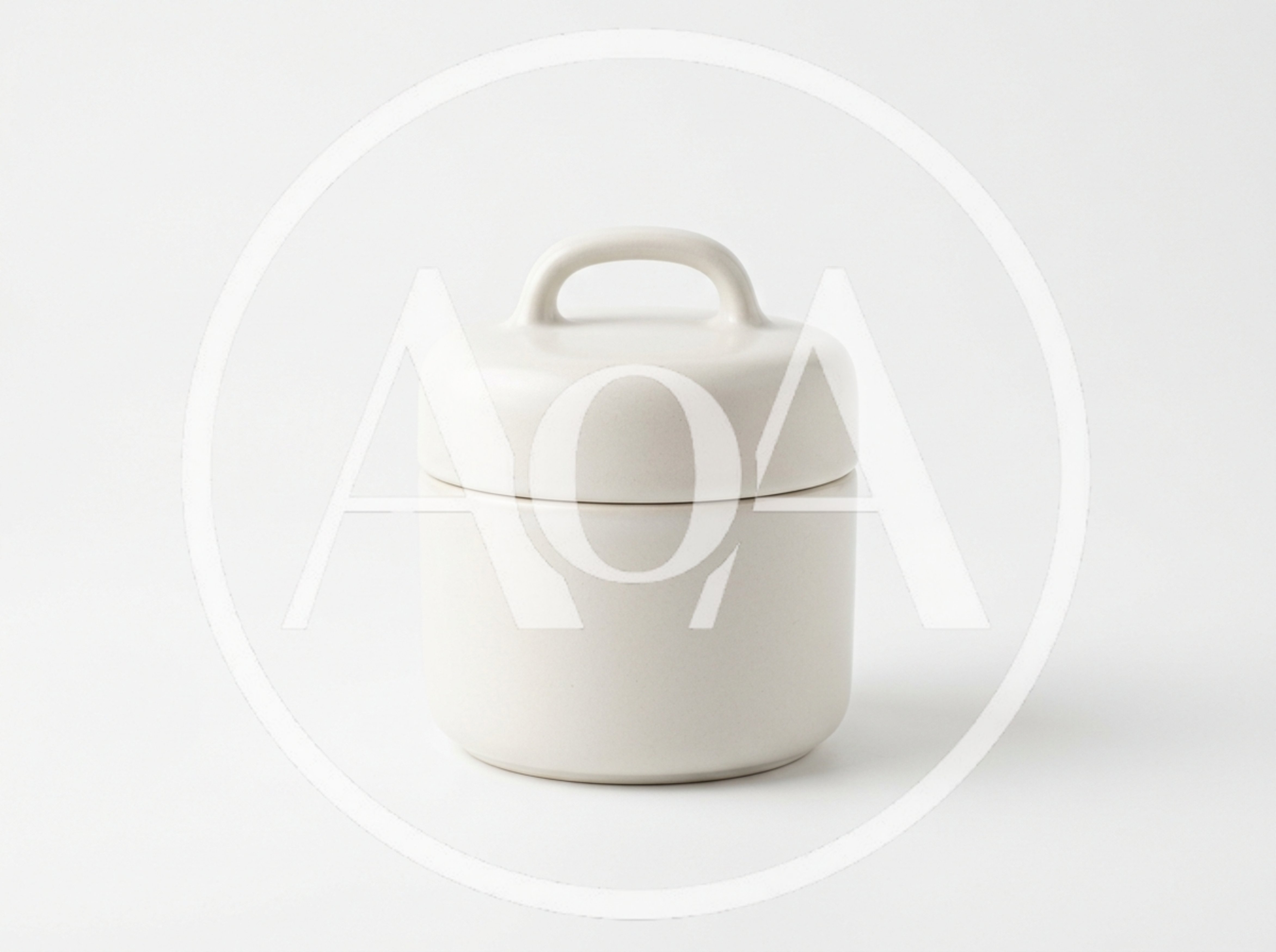 Minimalist Ceramic Storage Jar With Lid
