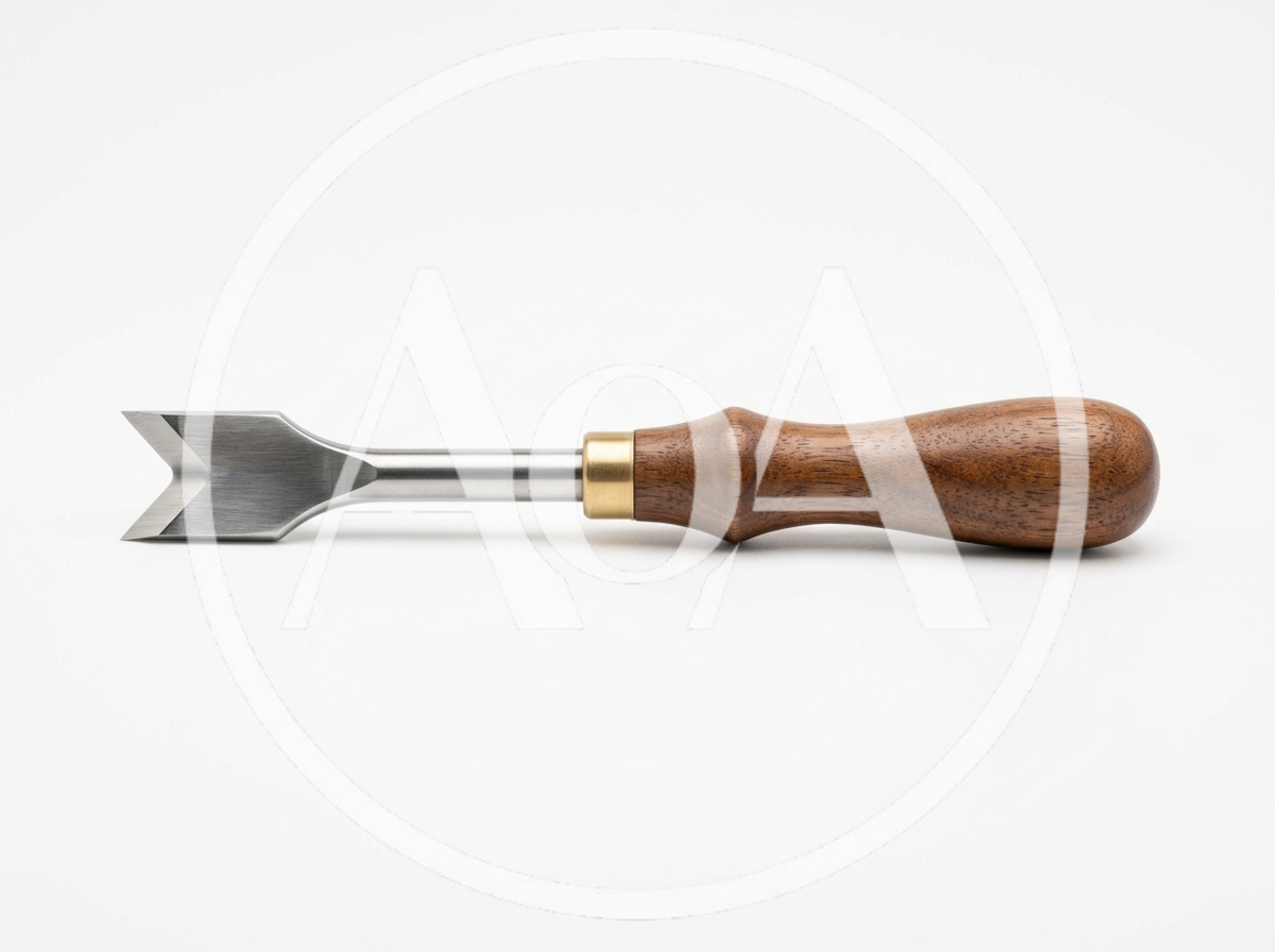 V-Gouge Woodworking Tool With Wooden Handle