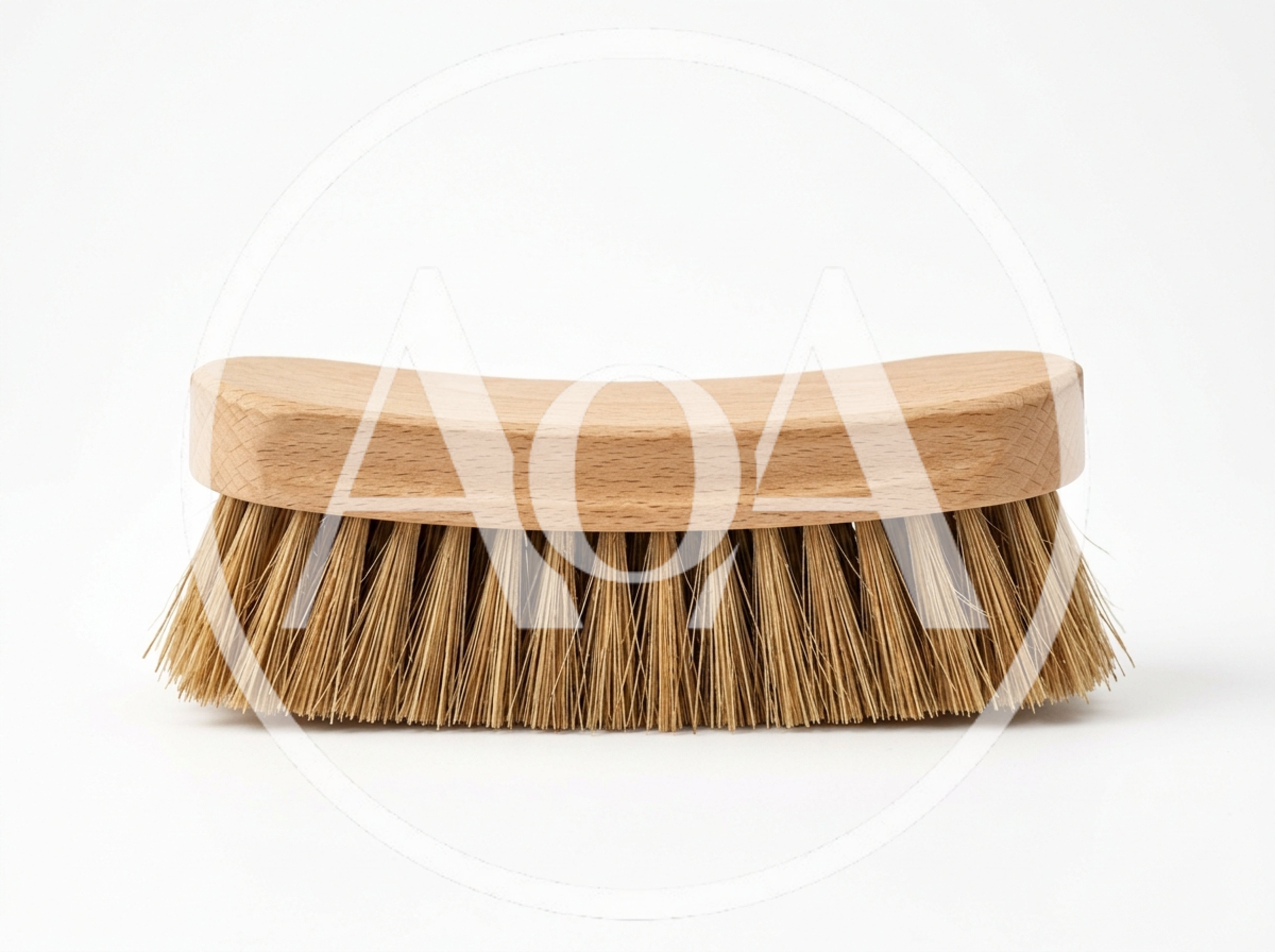 Wooden Scrubbing Brush With Natural Bristles