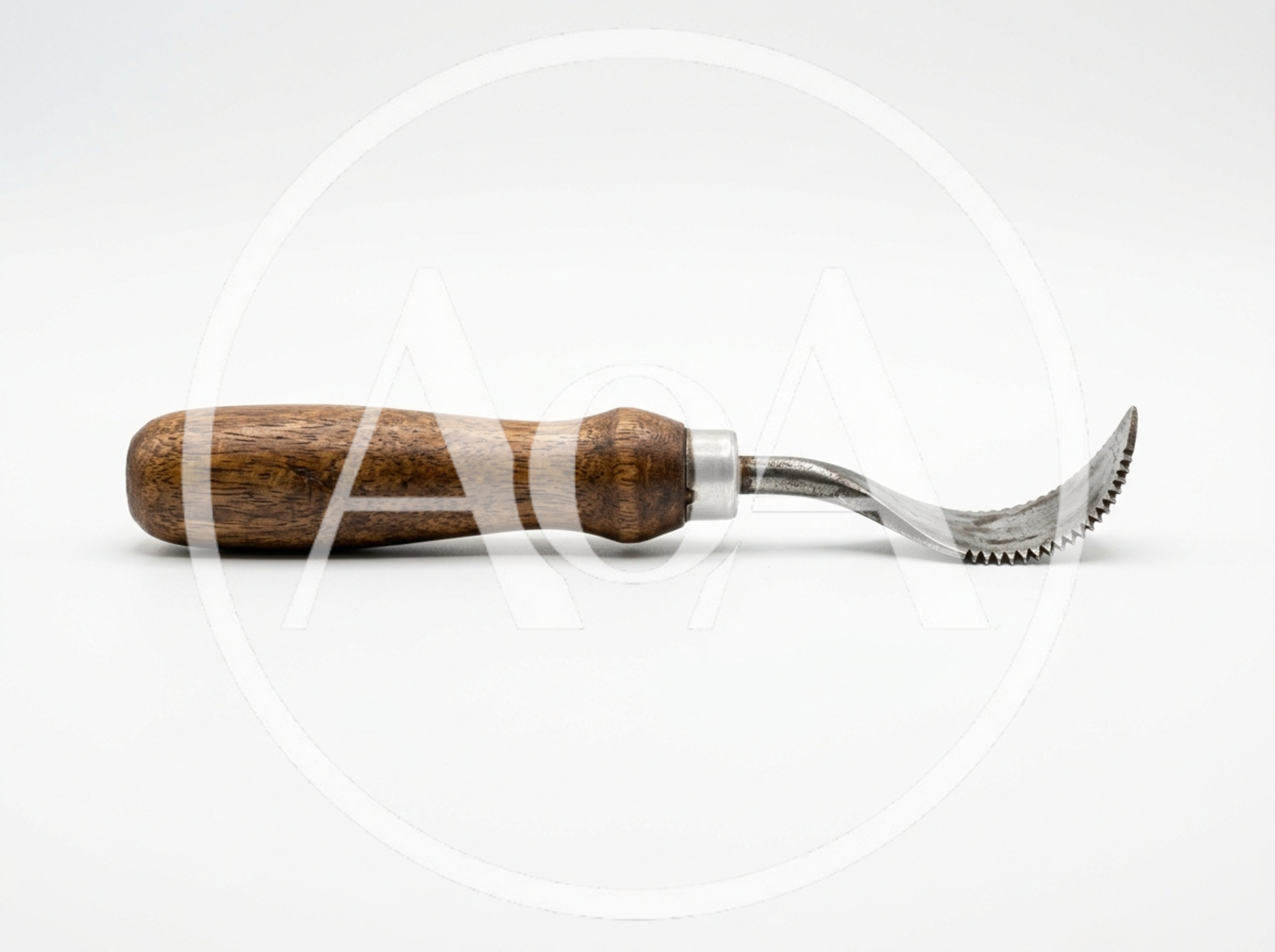 Vintage Coconut Grater Tool With Wooden Handle