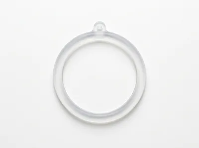 Clear Plastic Curtain Ring With Hanging Tab