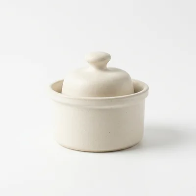 Minimalist Ceramic Sugar Bowl With Lid