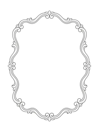 Ornate Baroque Style Decorative Picture Frame