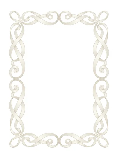 Elegant Ornate Cream Colored Decorative Frame