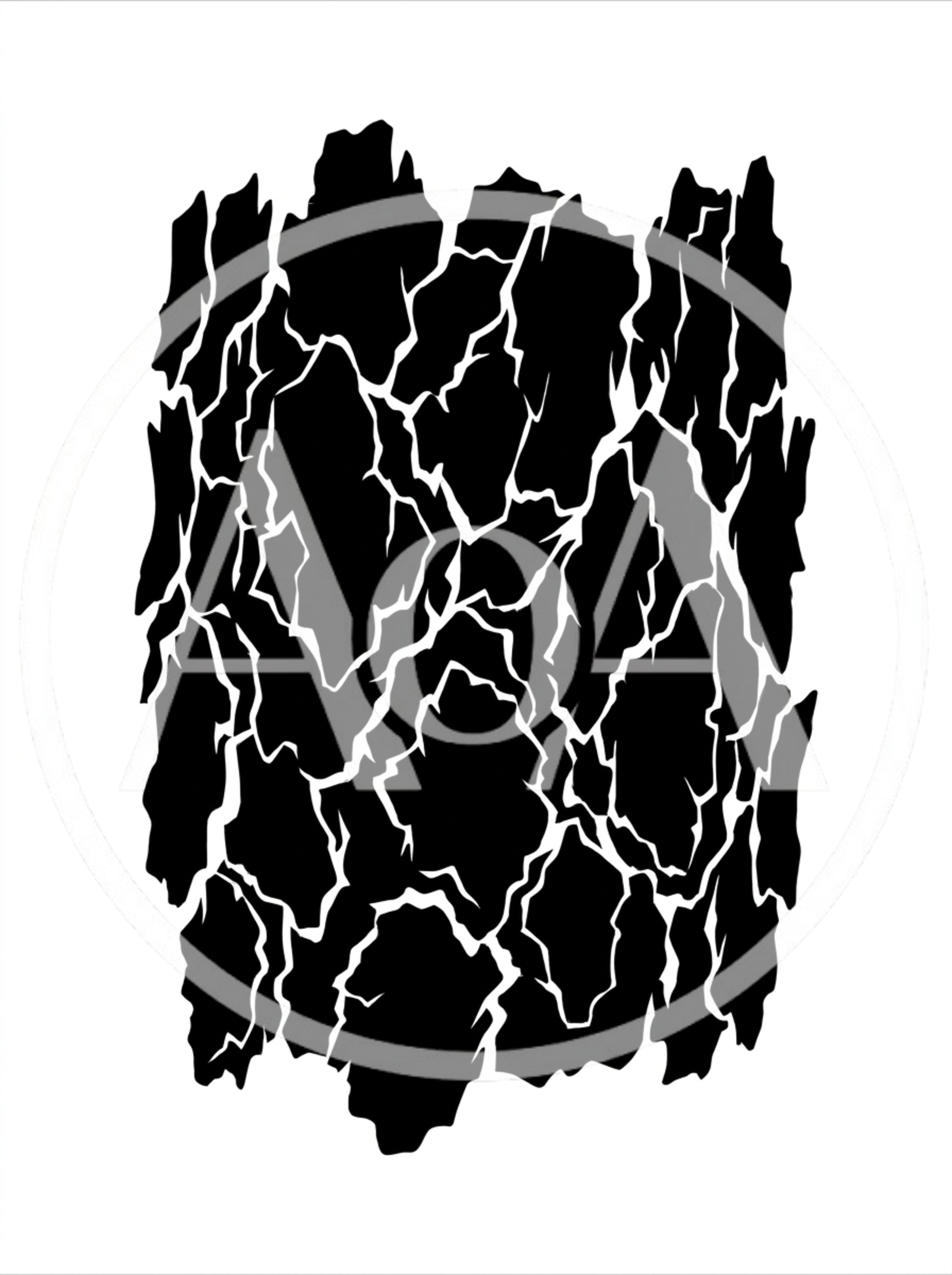 Black And White Tree Bark Texture Pattern