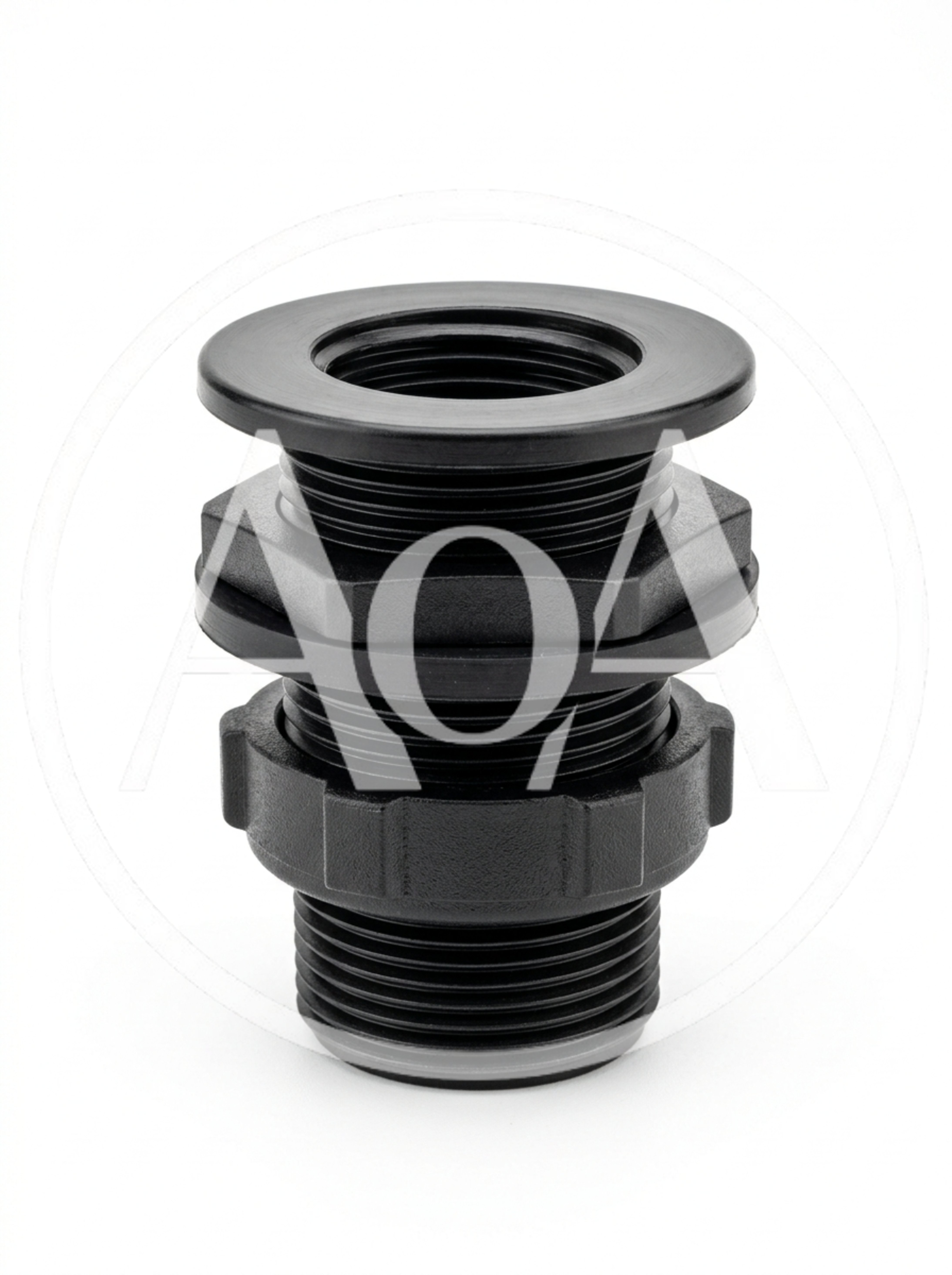 Black Plastic Bulkhead Fitting Connector