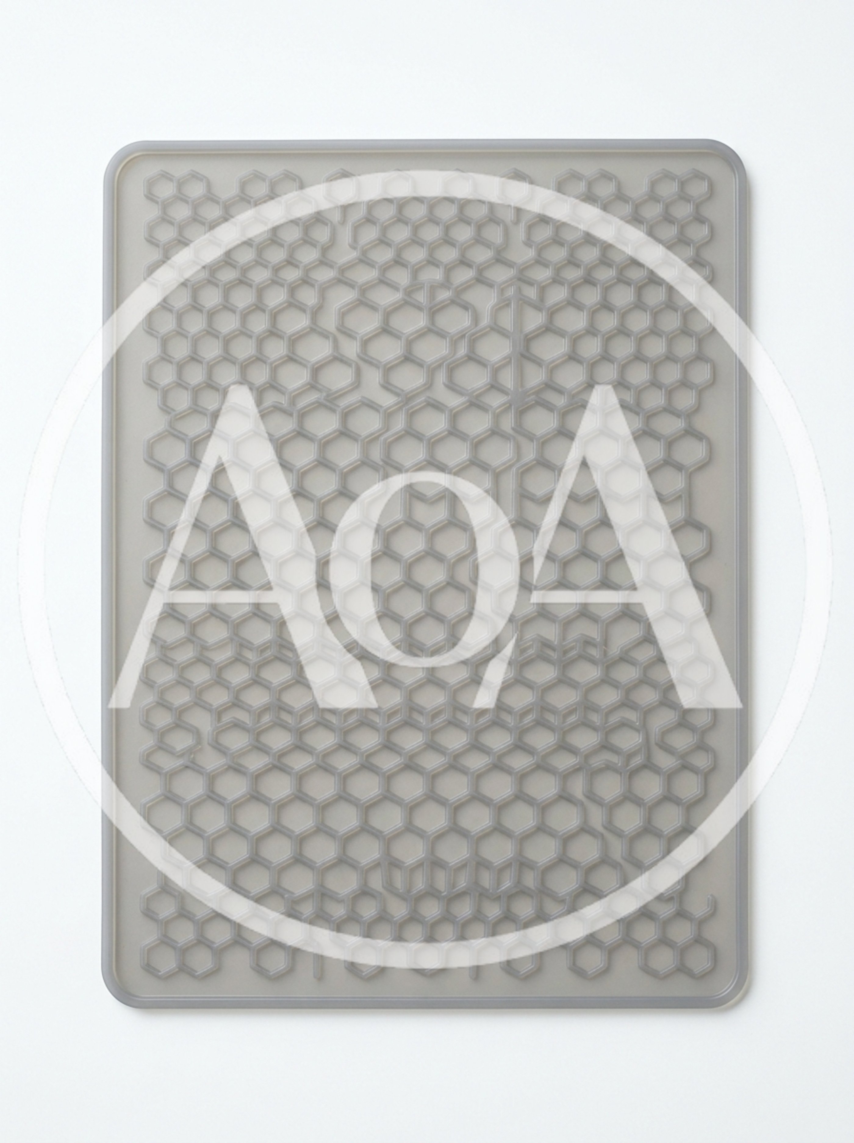 Grey Silicone Honeycomb Pattern Drying Mat