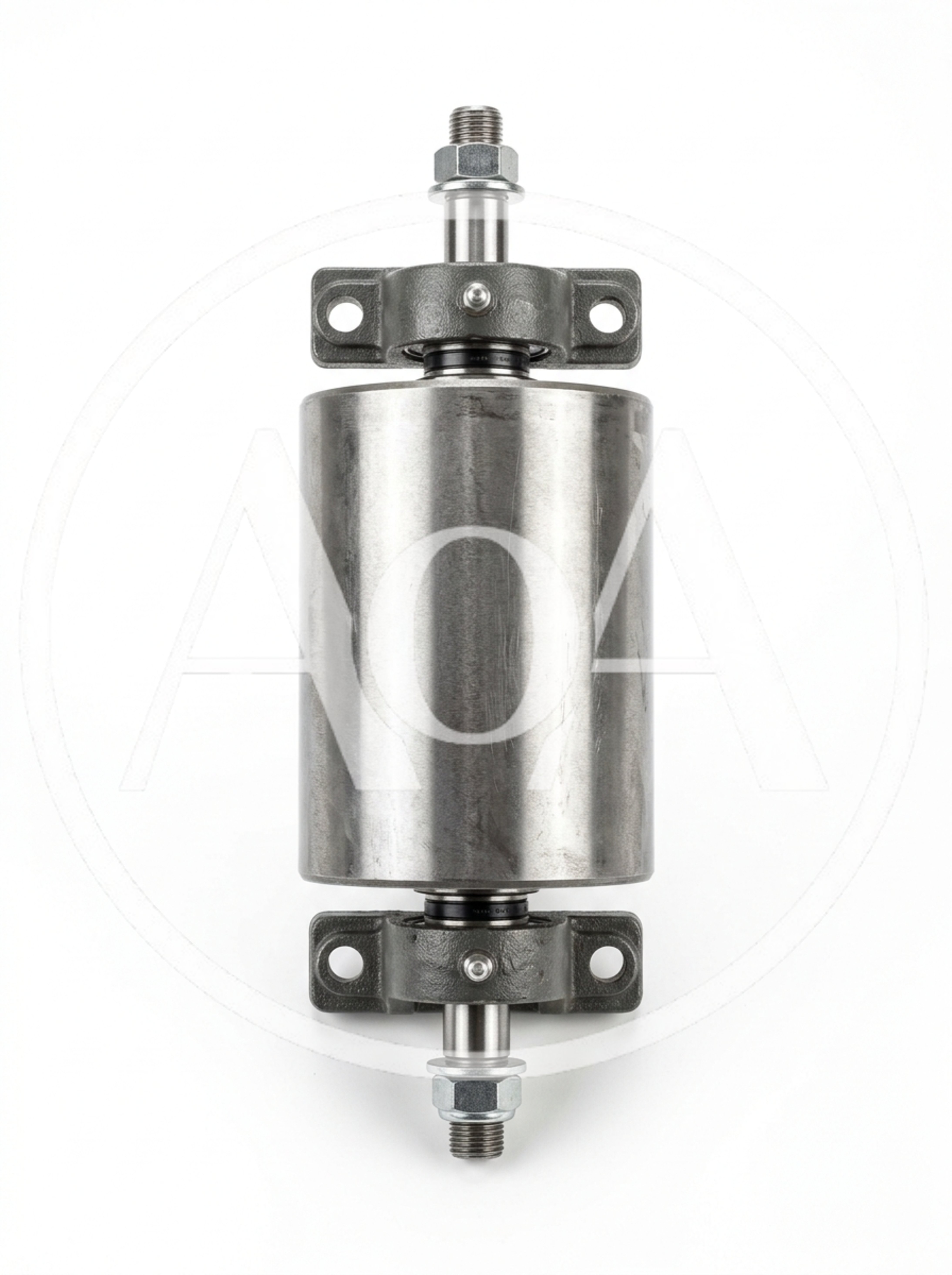 Industrial Steel Roller With Mounted Bearing Blocks