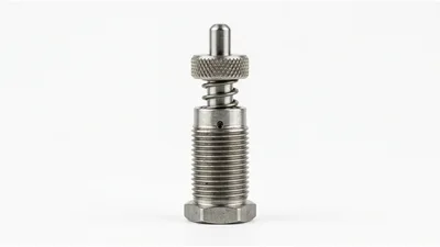Spring Loaded Indexing Plunger on White Background