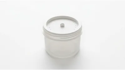 Empty Plastic Food Storage Container With Vented Lid
