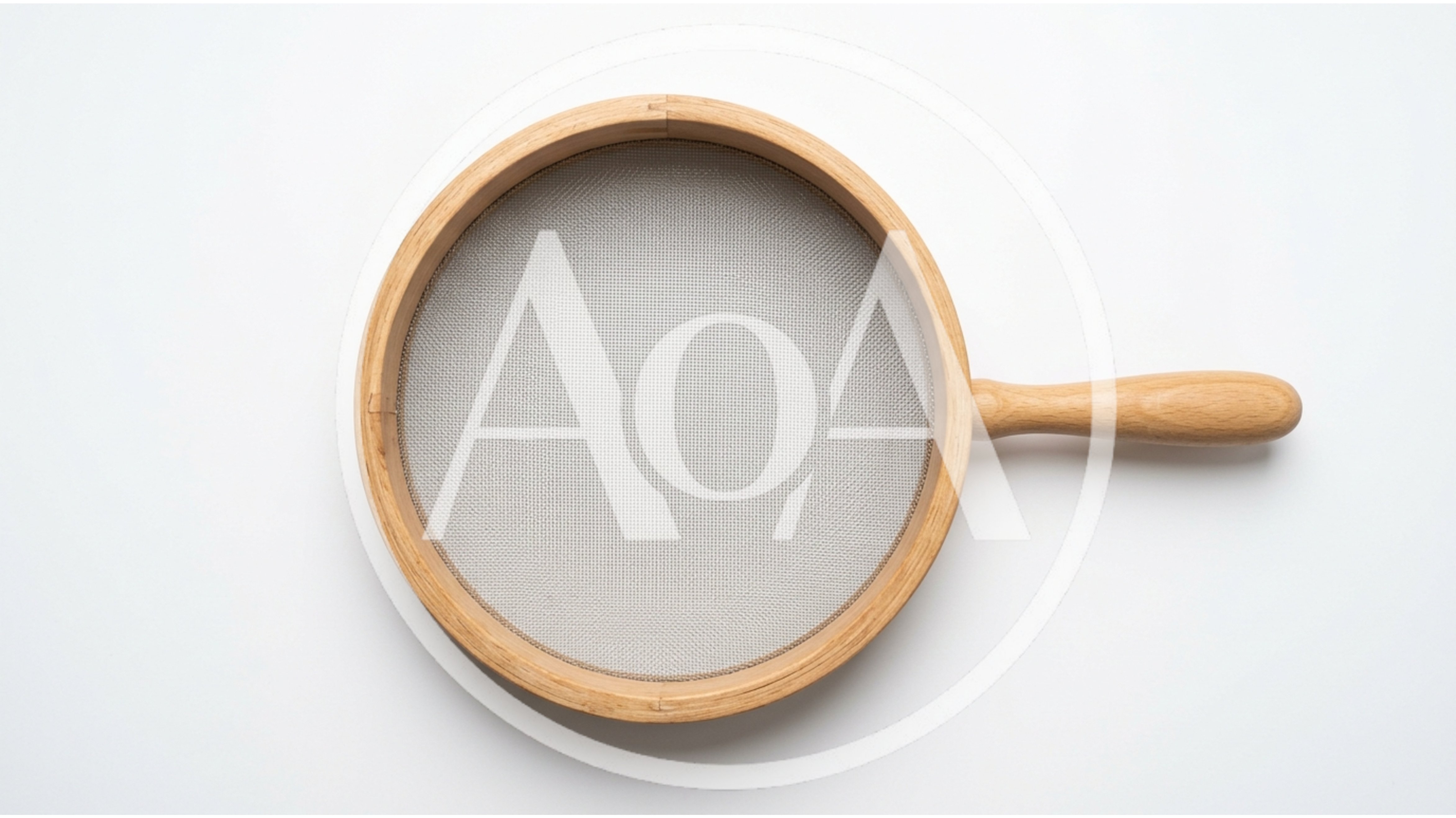 Wooden Sieve With Fine Mesh Screen