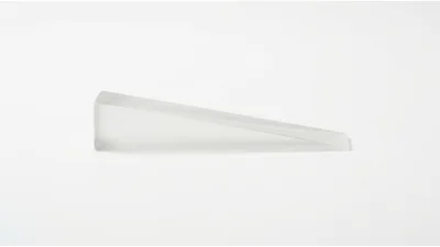 Frosted Glass Door Wedge On White Background