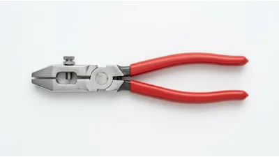 Adjustable Wire Stripping Pliers With Red Handles