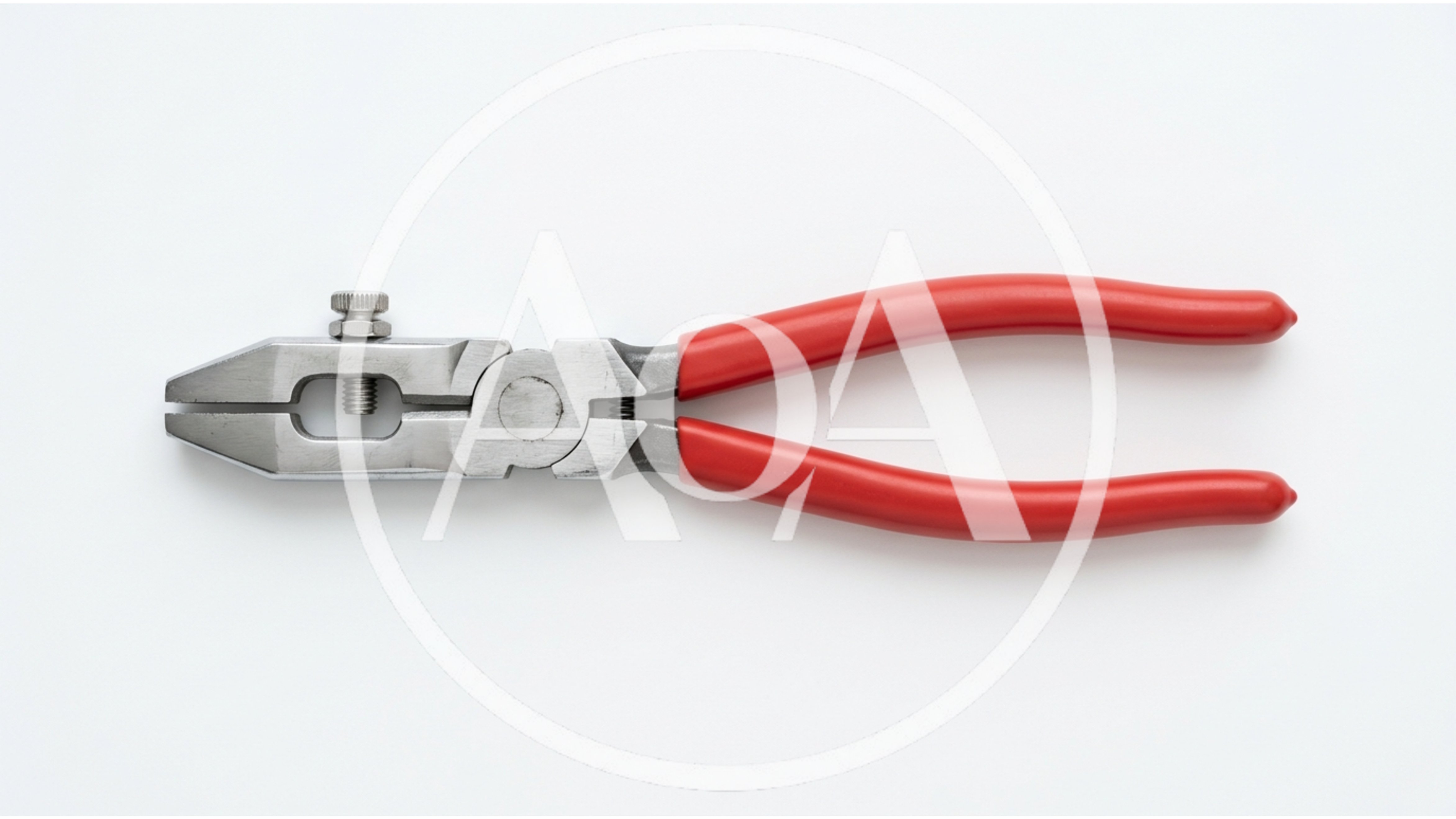 Adjustable Wire Stripping Pliers With Red Handles