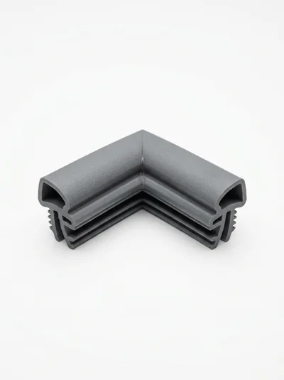 Grey Rubber Corner Seal Gasket