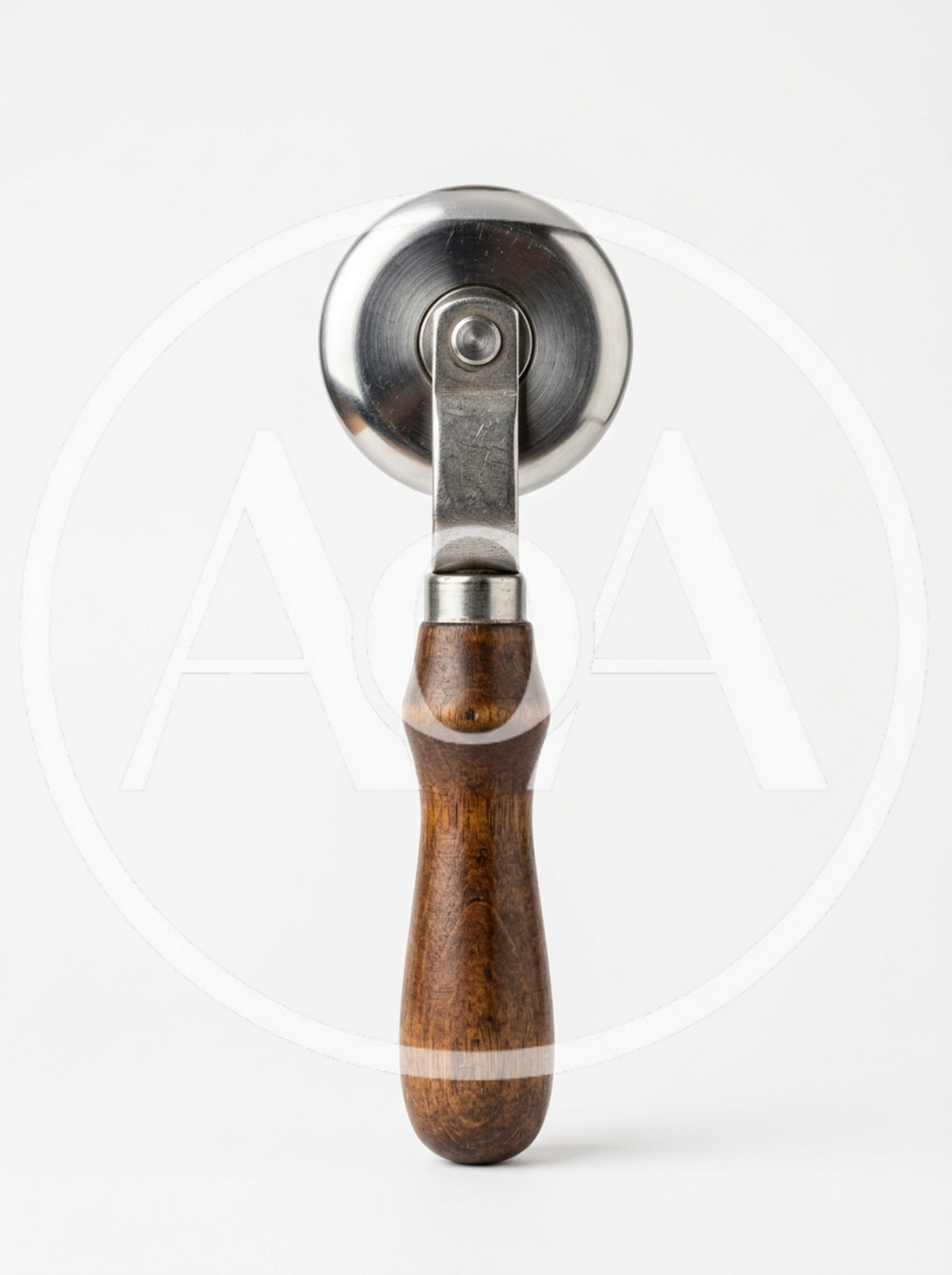 Vintage Metal Pastry Wheel With Wooden Handle