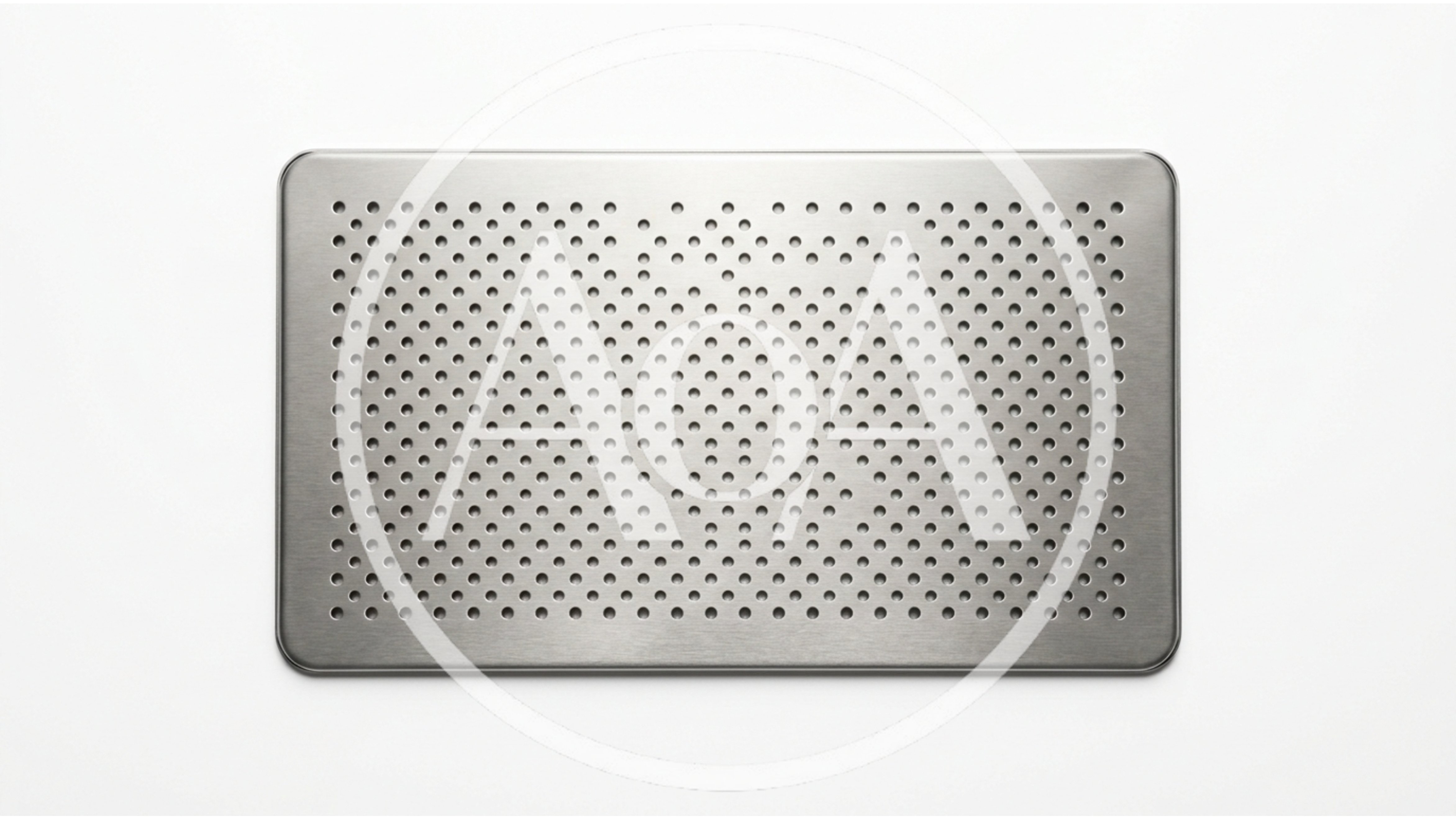 Perforated Stainless Steel Metal Sheet Background