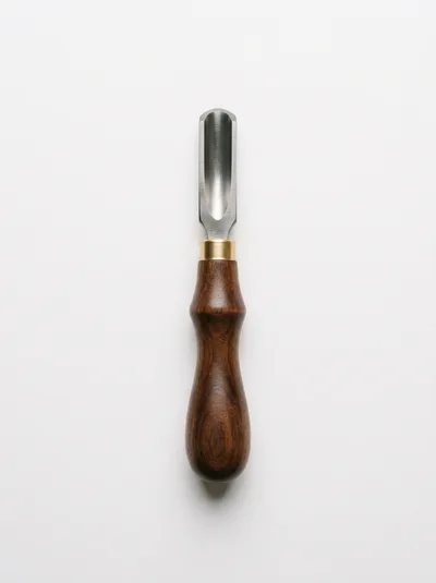 Woodworking Gouge Chisel With Wooden Handle