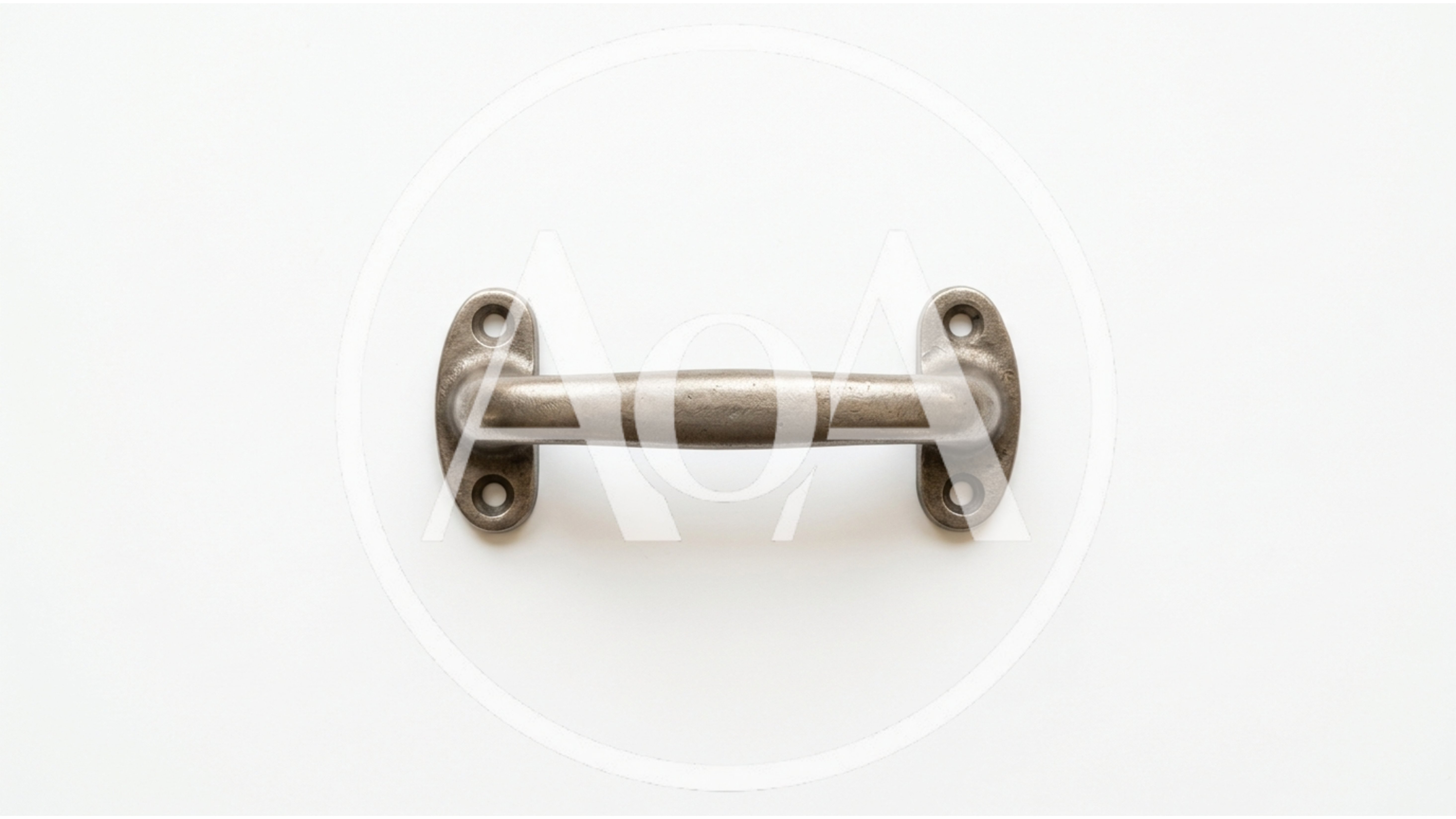 Vintage Metal Cabinet Handle On White Background