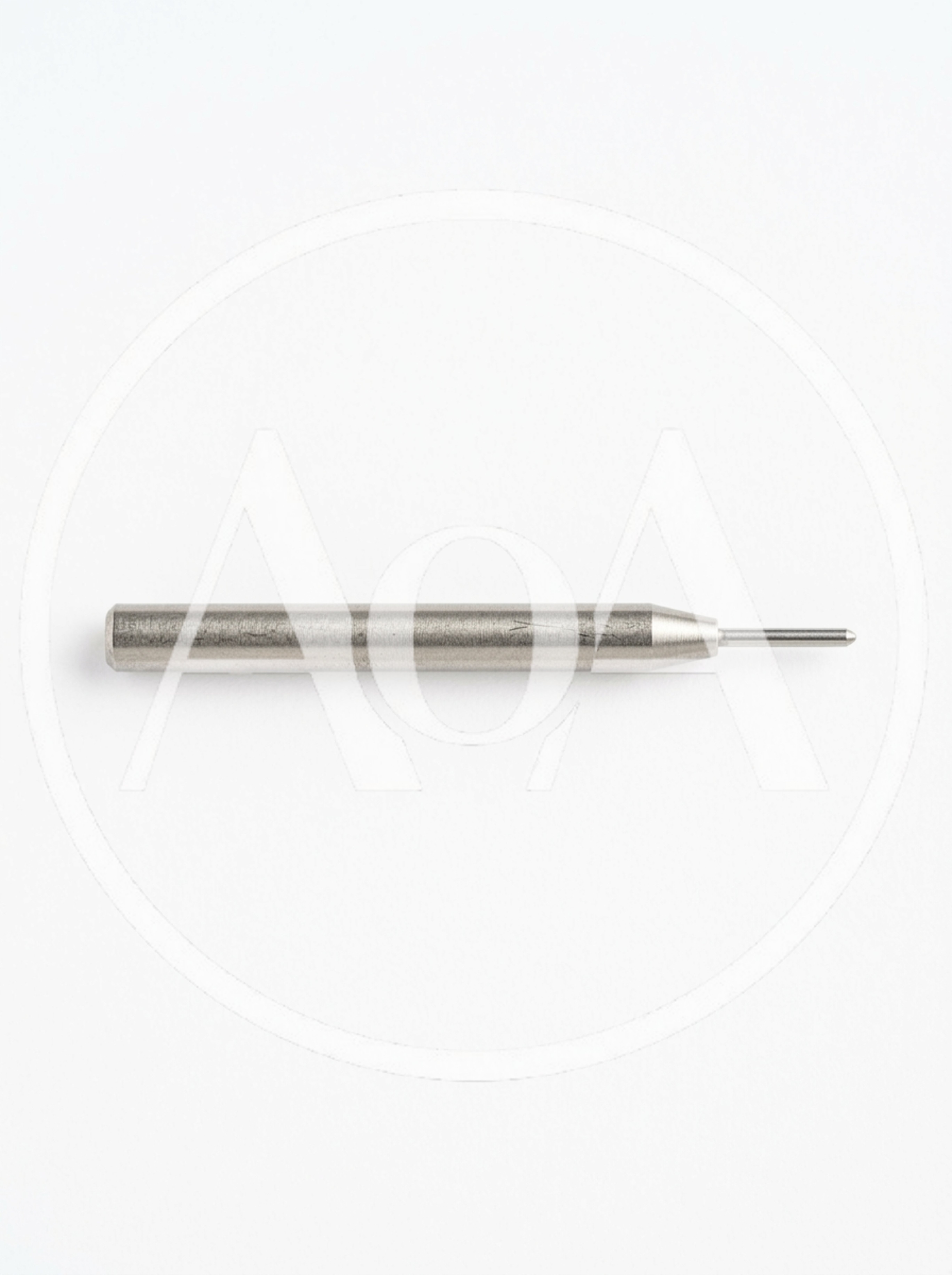 Metal Pin Punch Tool on White Background