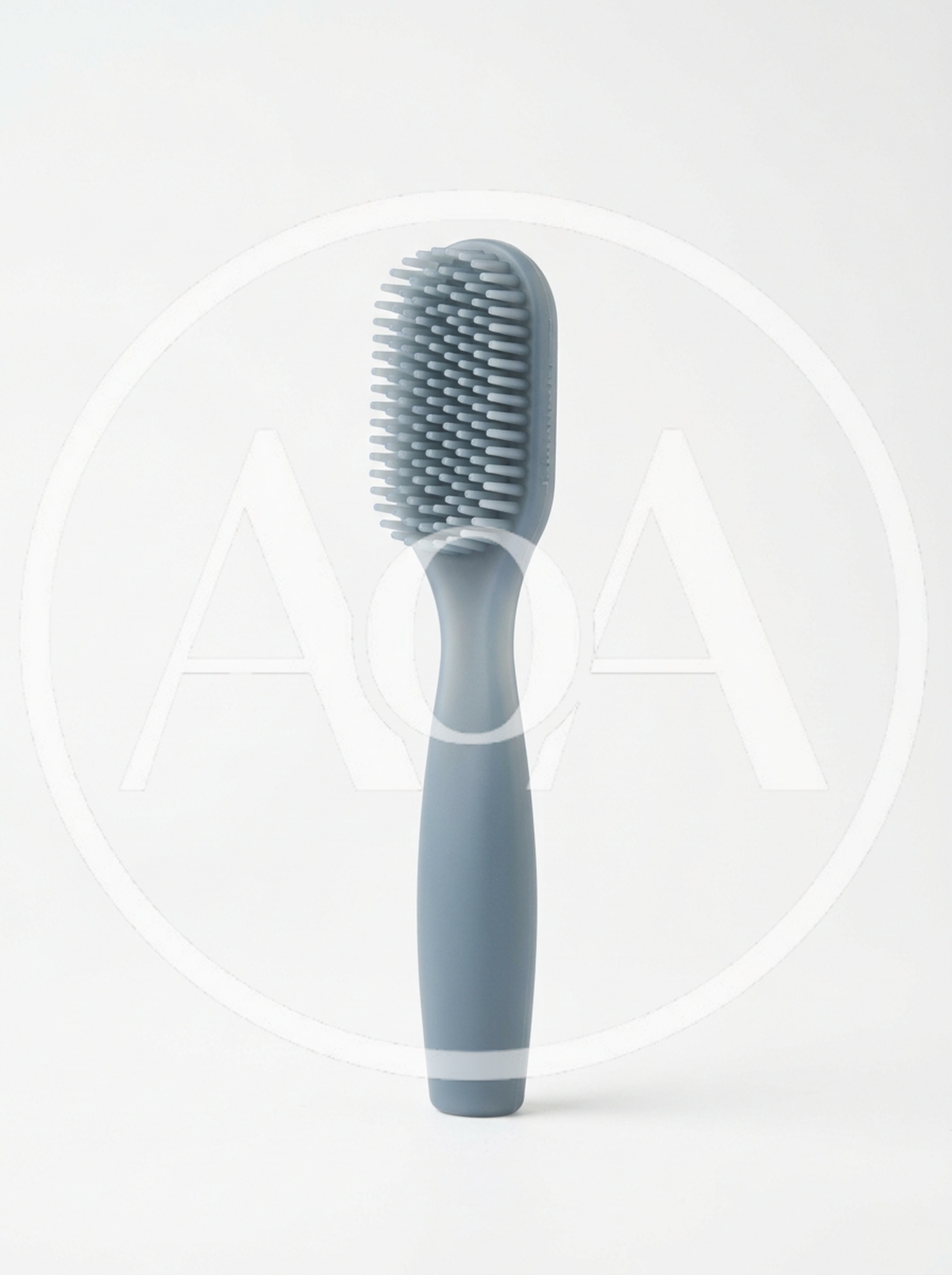 Grey Silicone Scalp Massager Brush