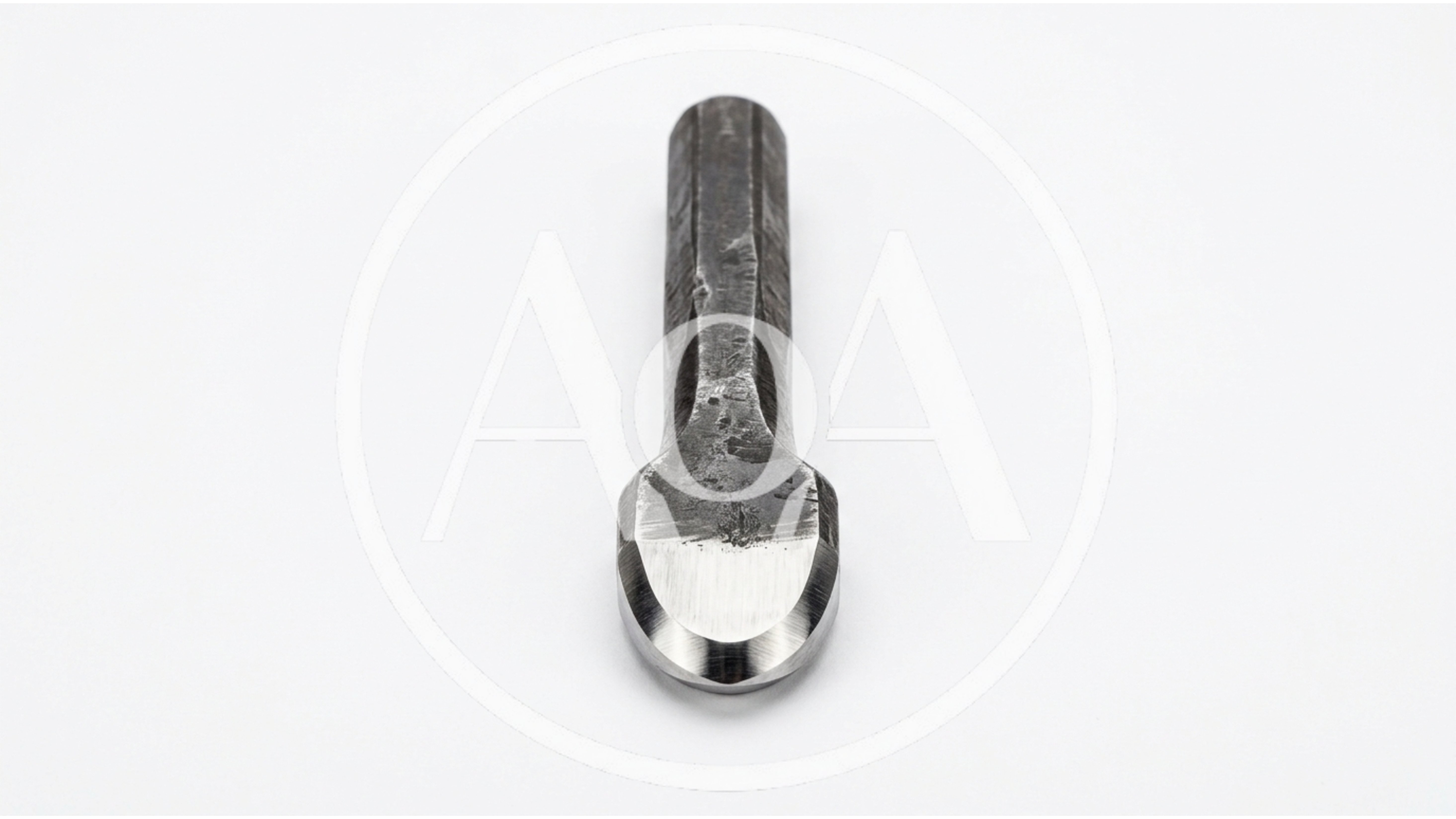 Metal Rivet Setting Tool on White Background