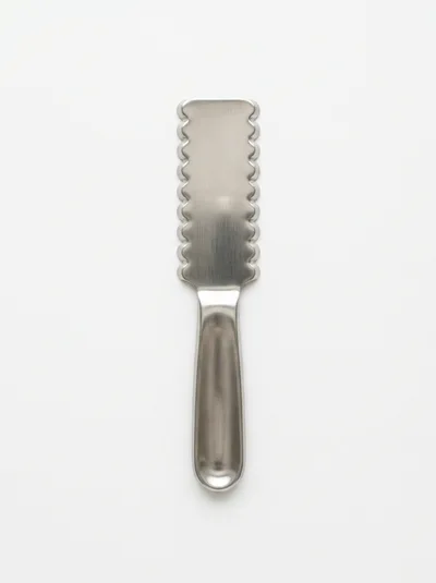 Stainless Steel Butter Spreader With Scalloped Edge