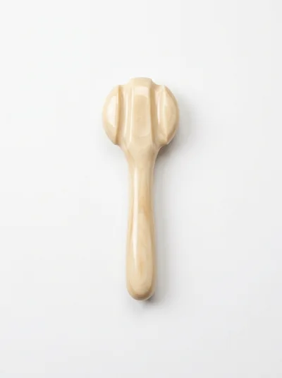 Wooden Massage Tool On White Background