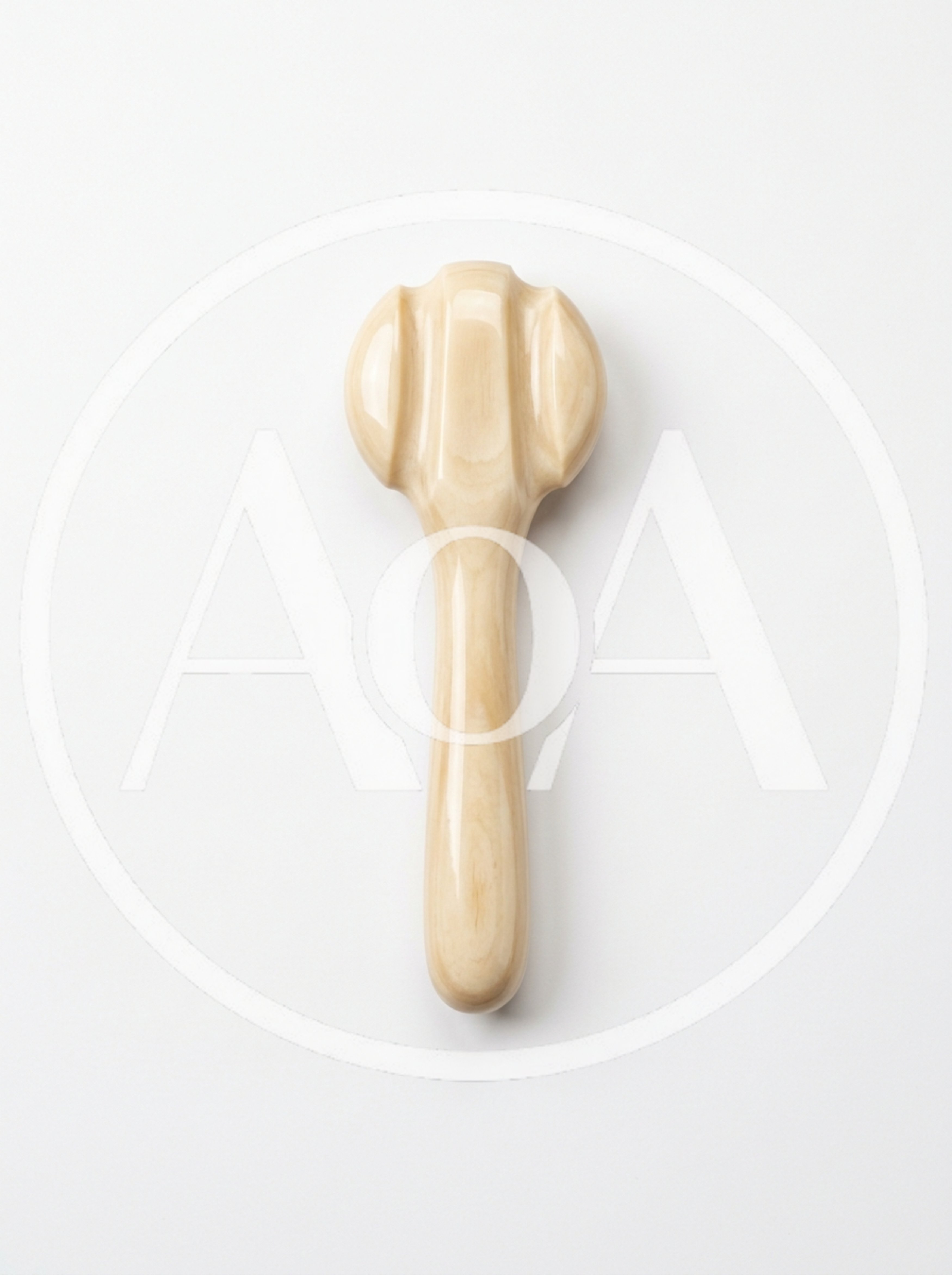 Wooden Massage Tool On White Background