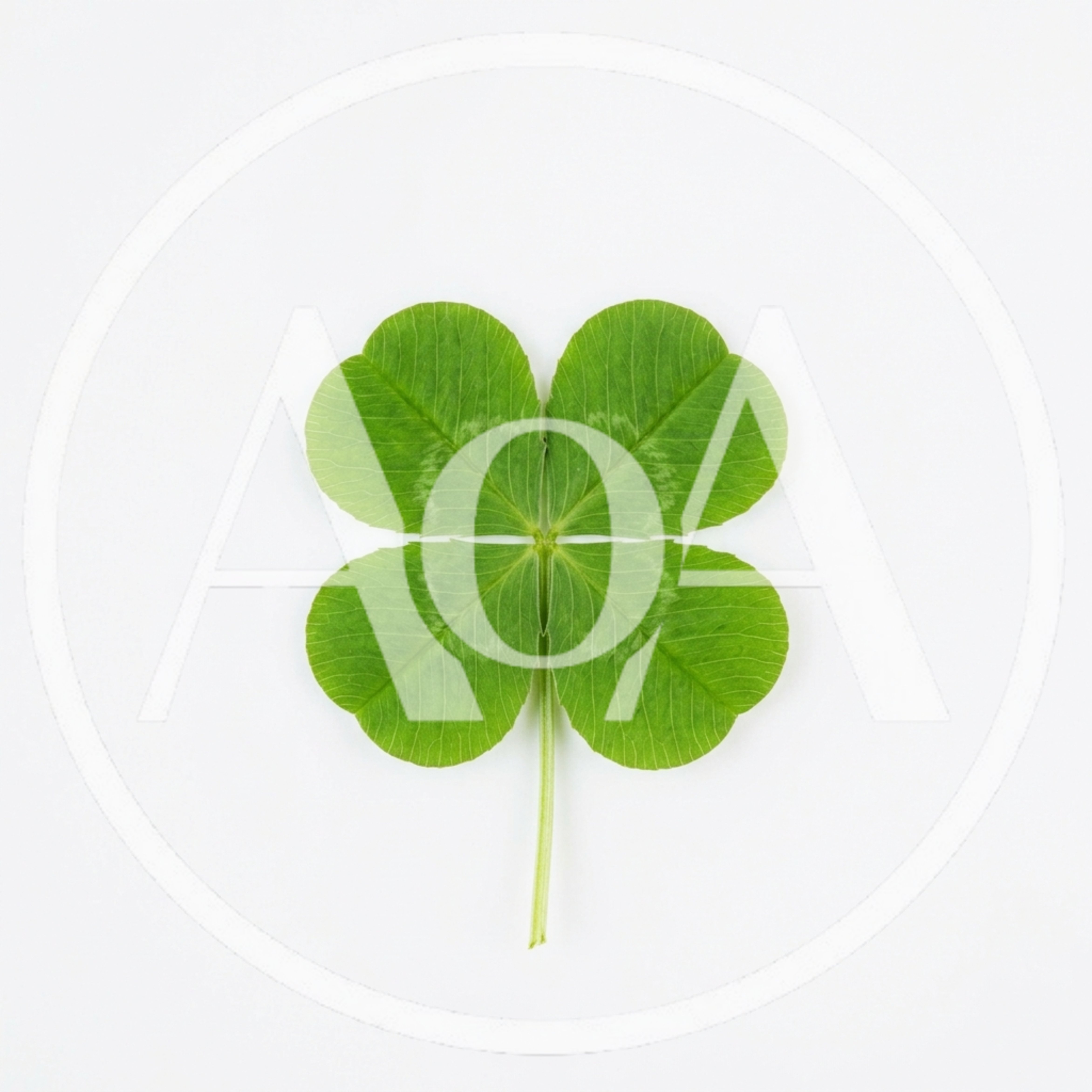 Four Leaf Clover Isolated On White Background