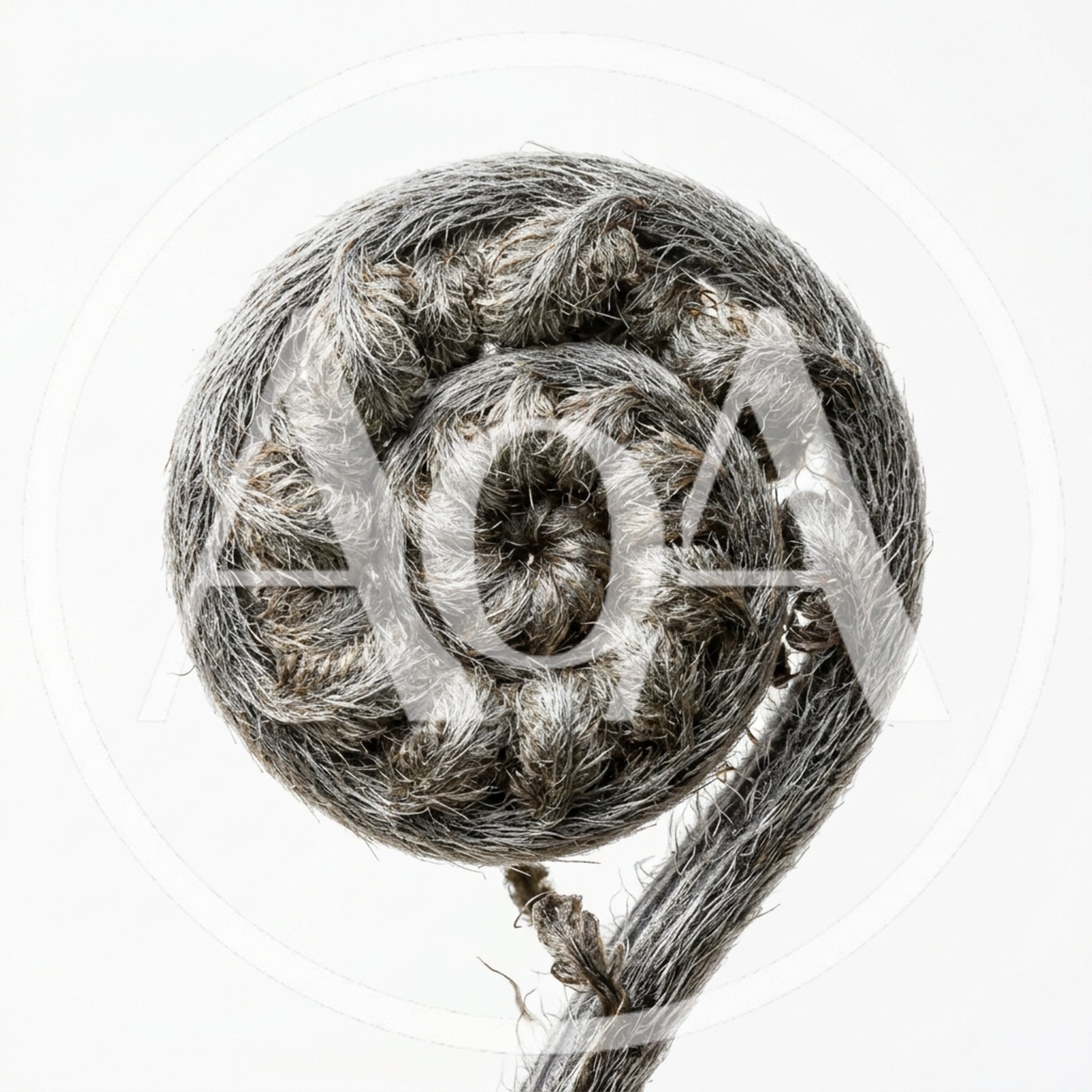 Close Up Of A Silver Fern Koru Fiddlehead