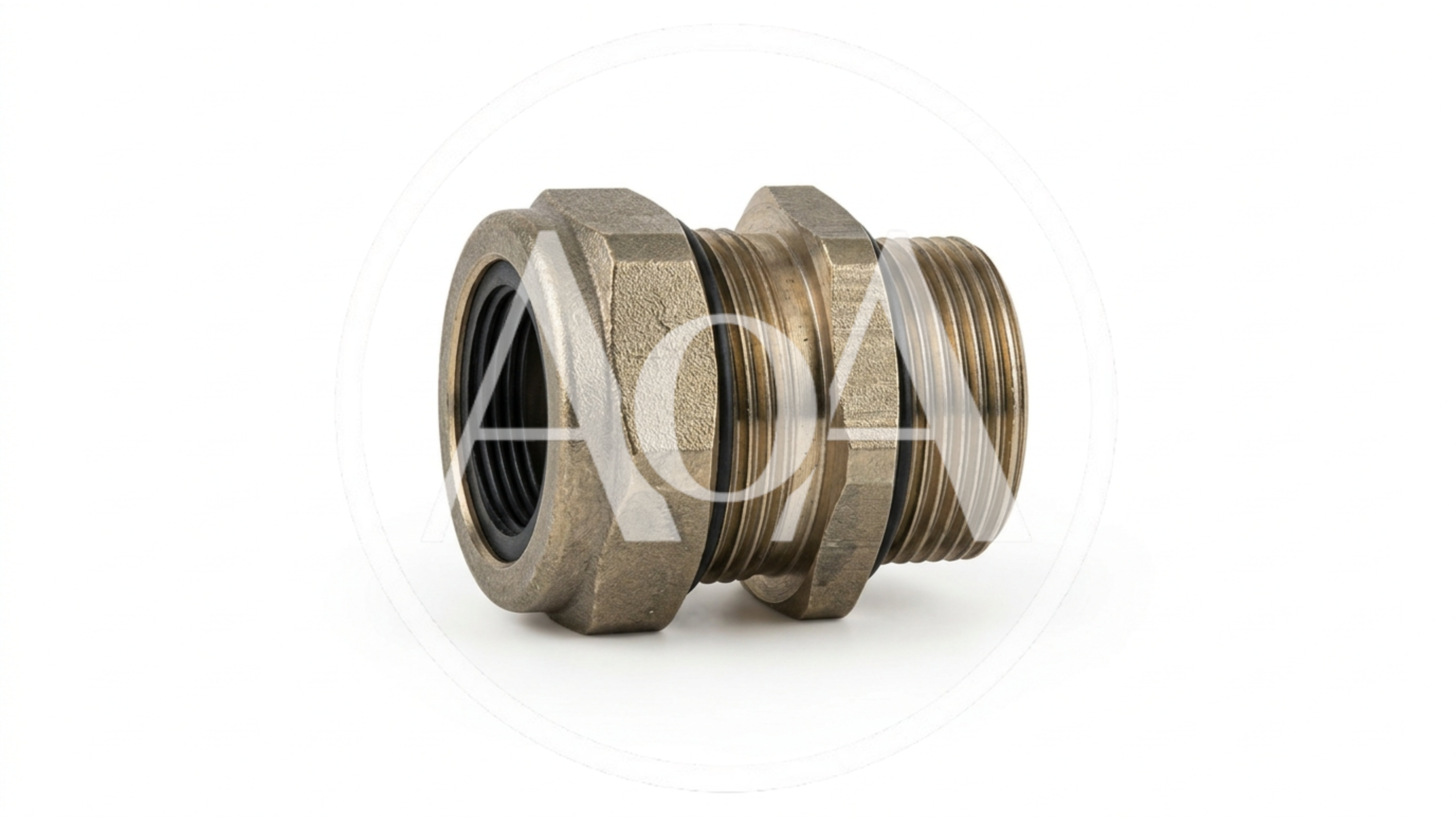 Brass Compression Fitting Connector for Plumbing Systems