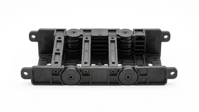 Black Plastic Mechanical Chassis Component